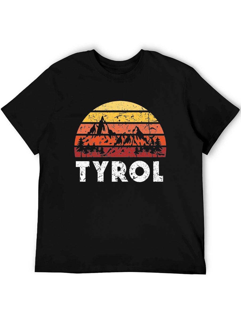 Tyrol Mountain Sunset Graphic T-Shirt