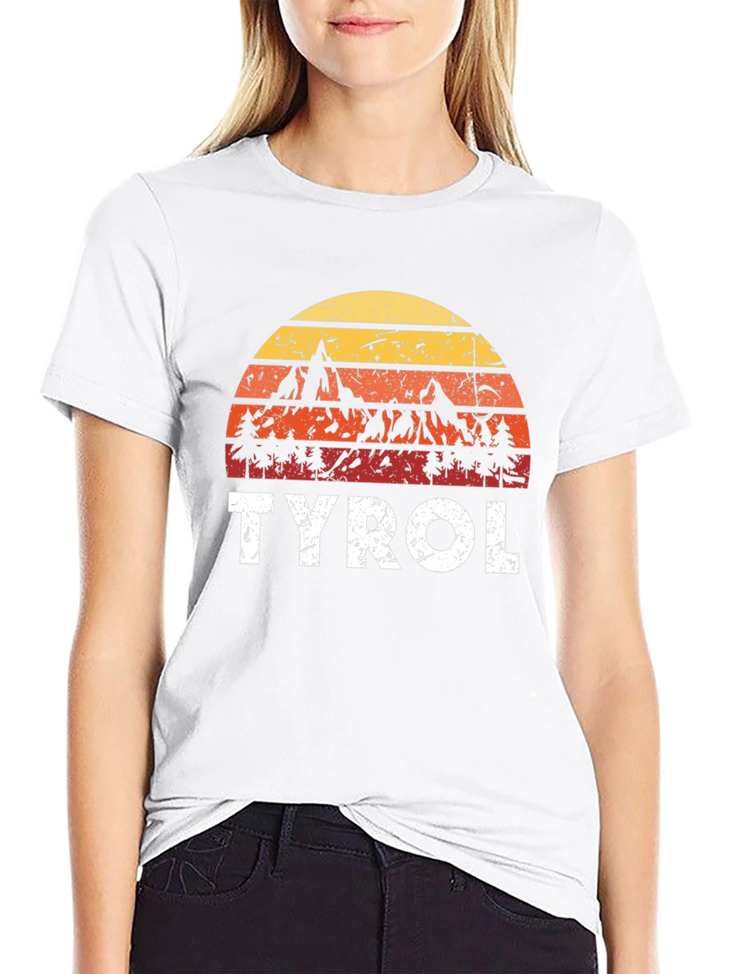 Tyrol Mountain Sunset Graphic T-Shirt