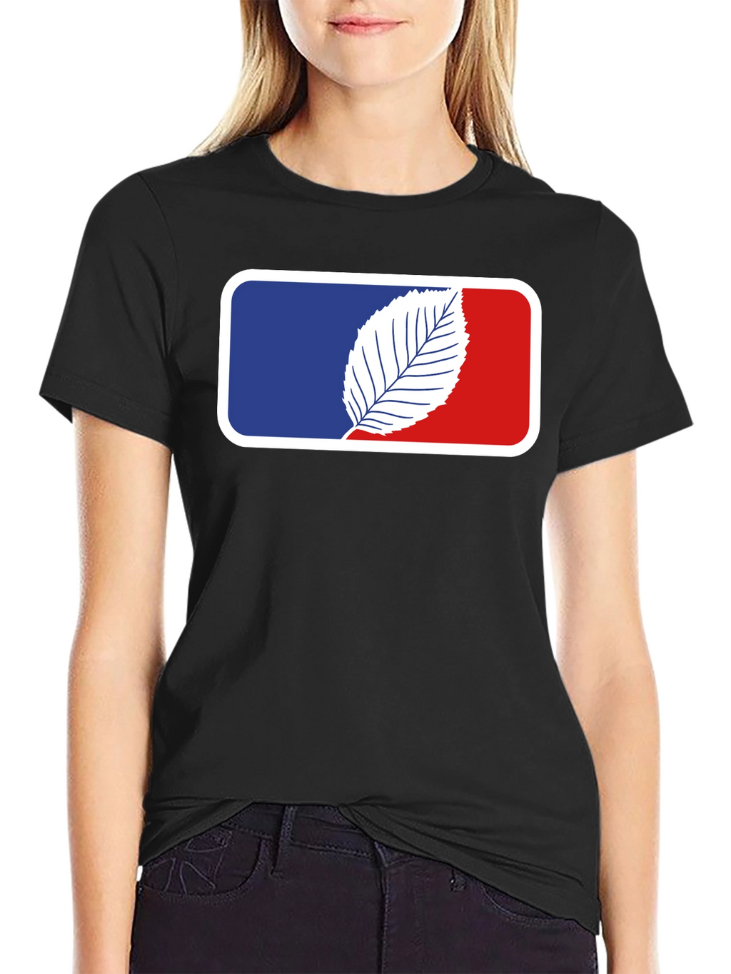 Leaf Logo Black T-Shirt
