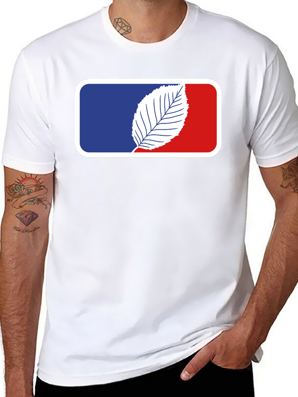 Leaf Logo Black T-Shirt