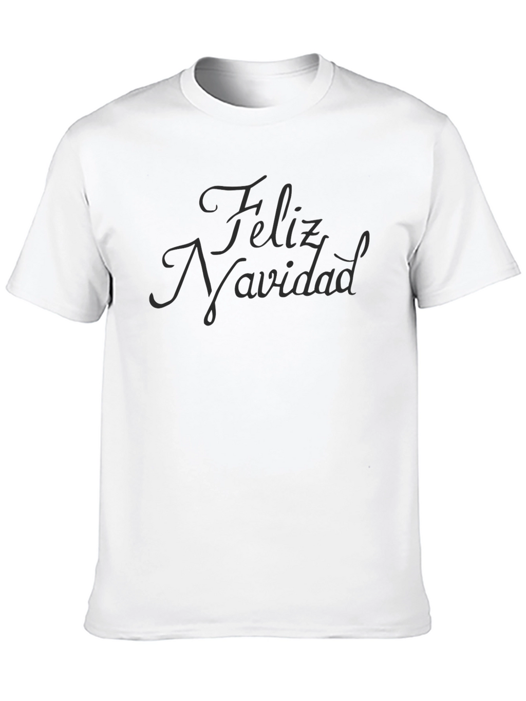 Feliz Navidad Holiday Tee - Mens Black Graphic T-Shirt