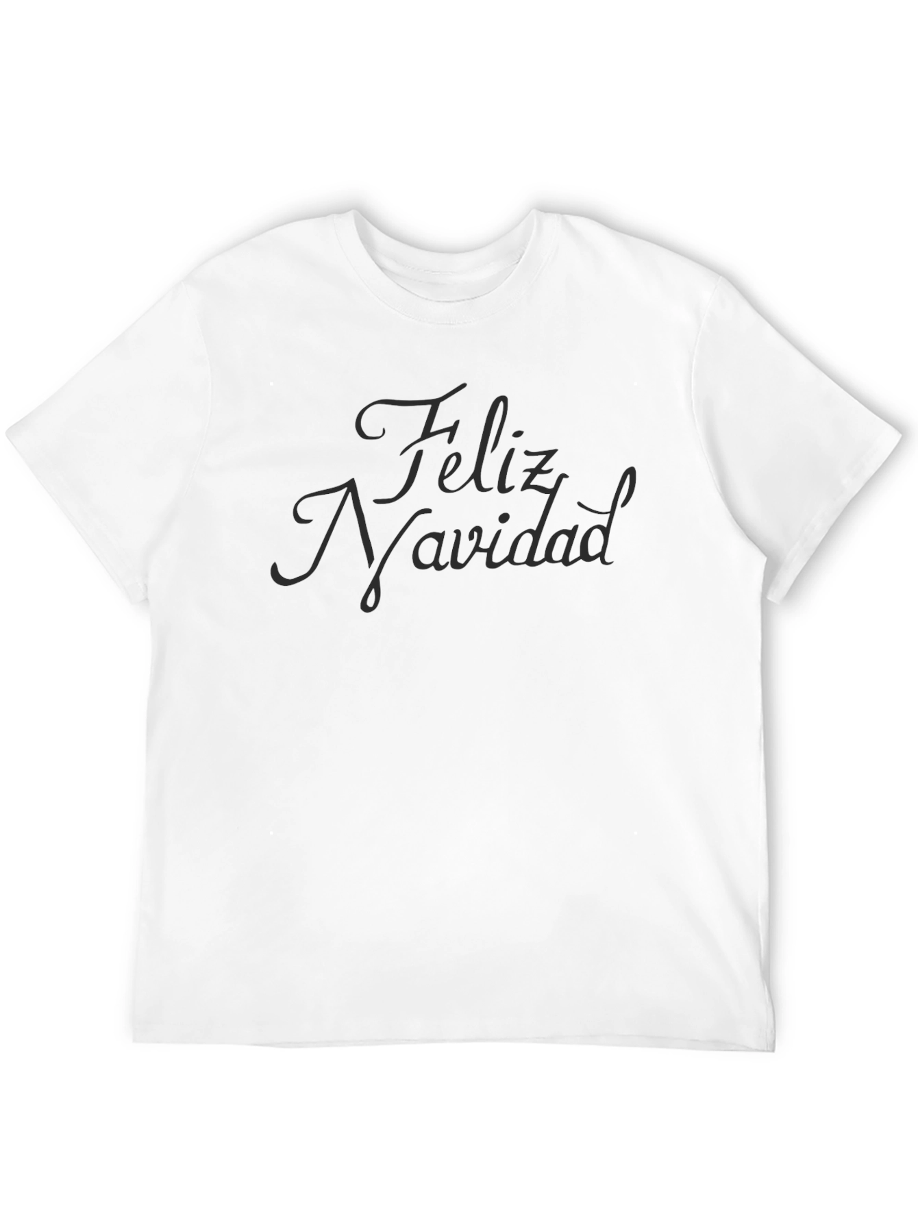 Feliz Navidad Holiday Tee - Mens Black Graphic T-Shirt
