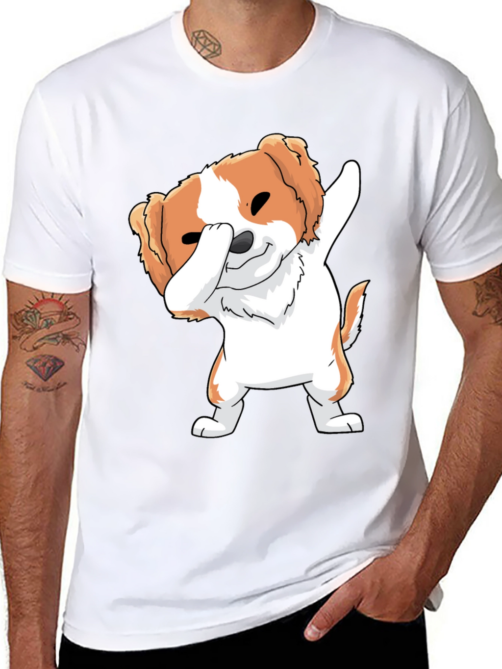 Dog Dab Black T-Shirt