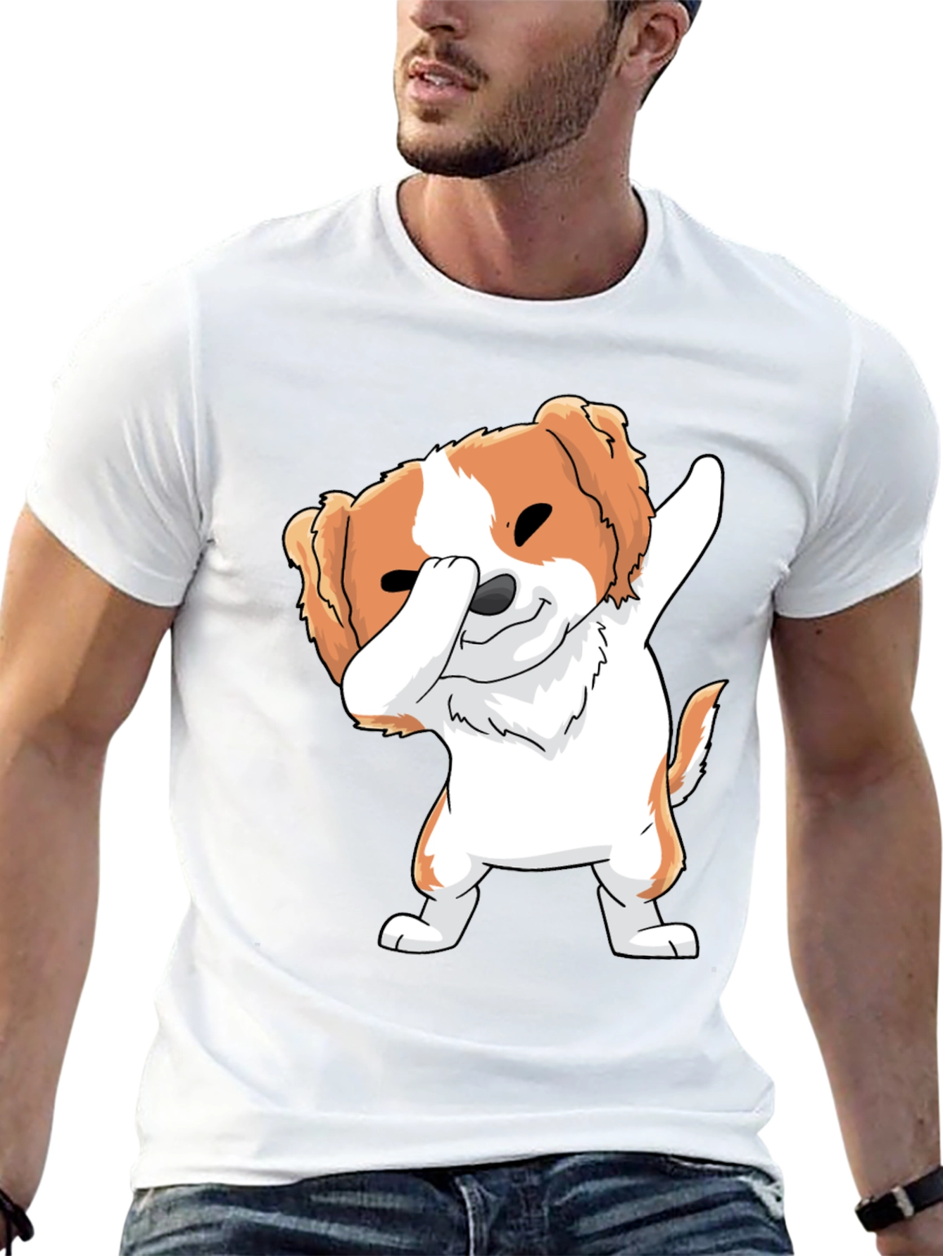 Dog Dab Black T-Shirt