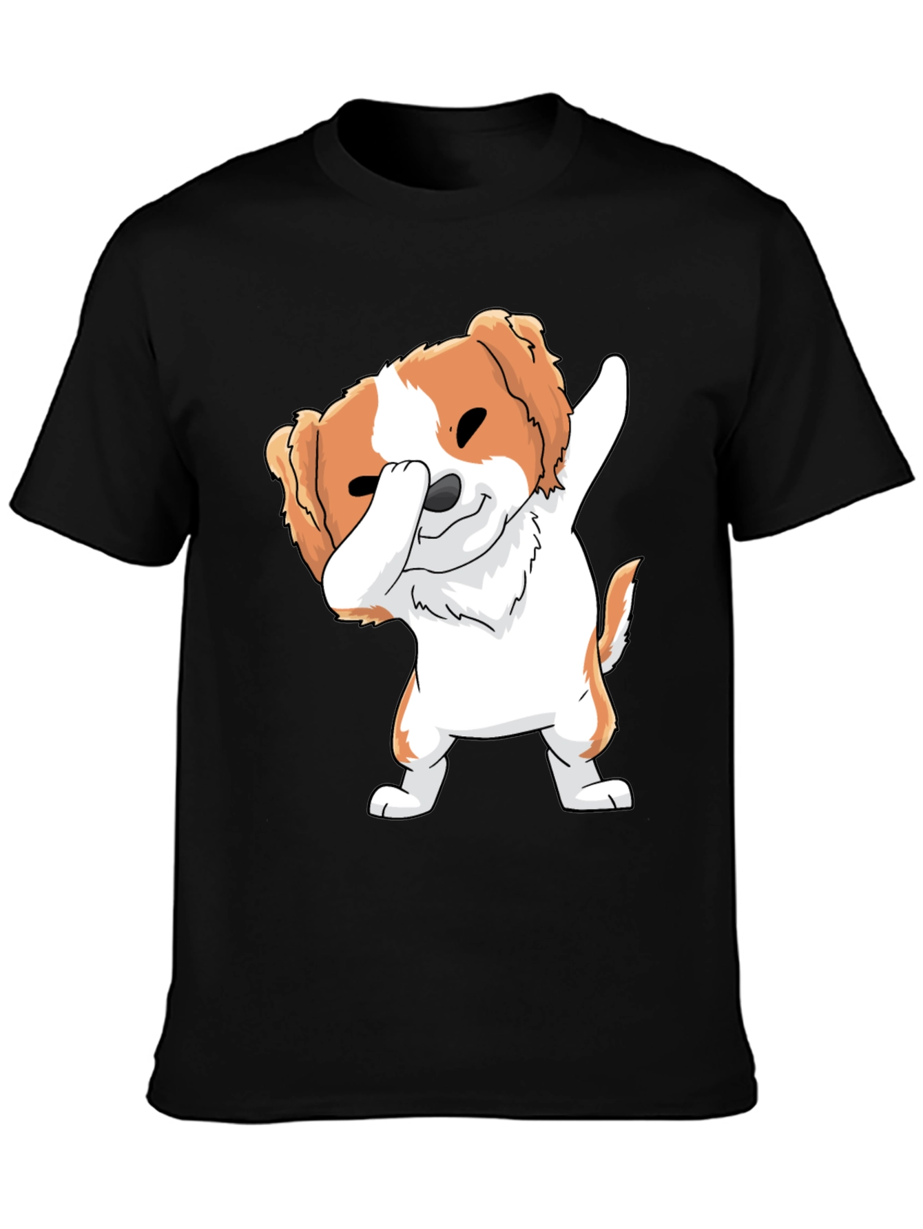 Dog Dab Black T-Shirt