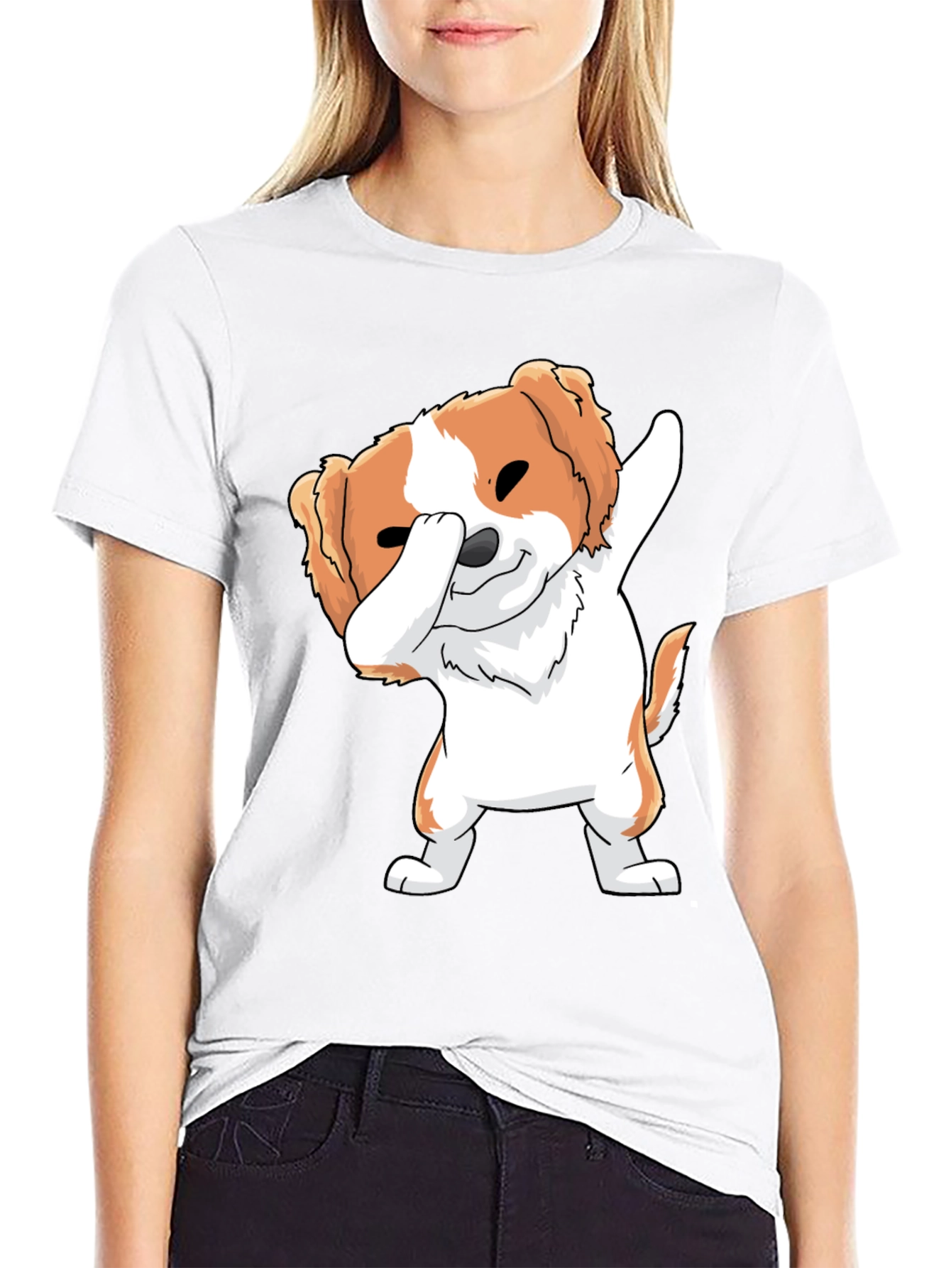 Dog Dab Black T-Shirt