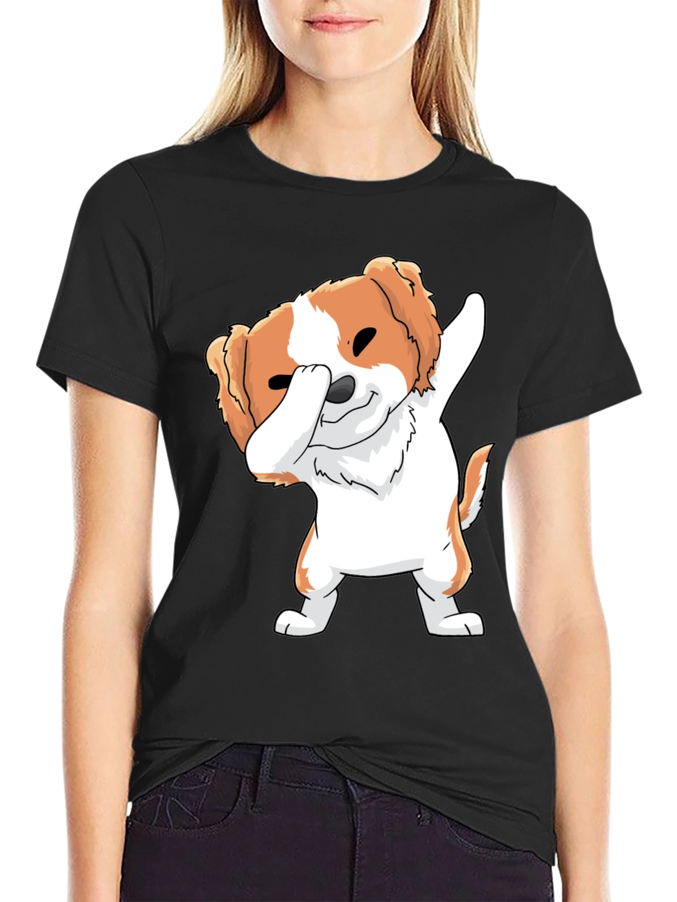 Dog Dab Black T-Shirt