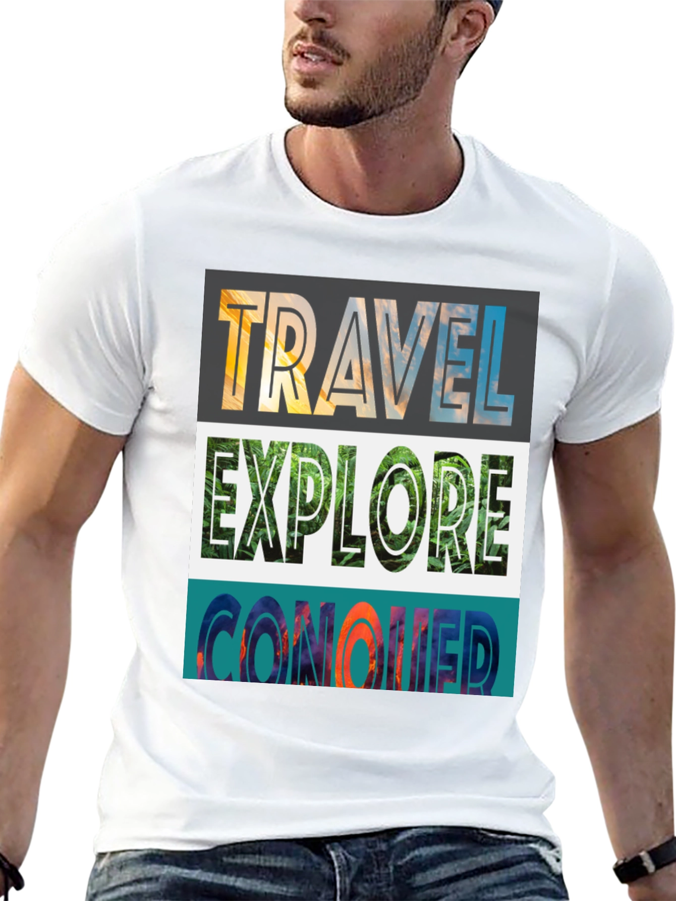Travel Explore Conquer Graphic Tee