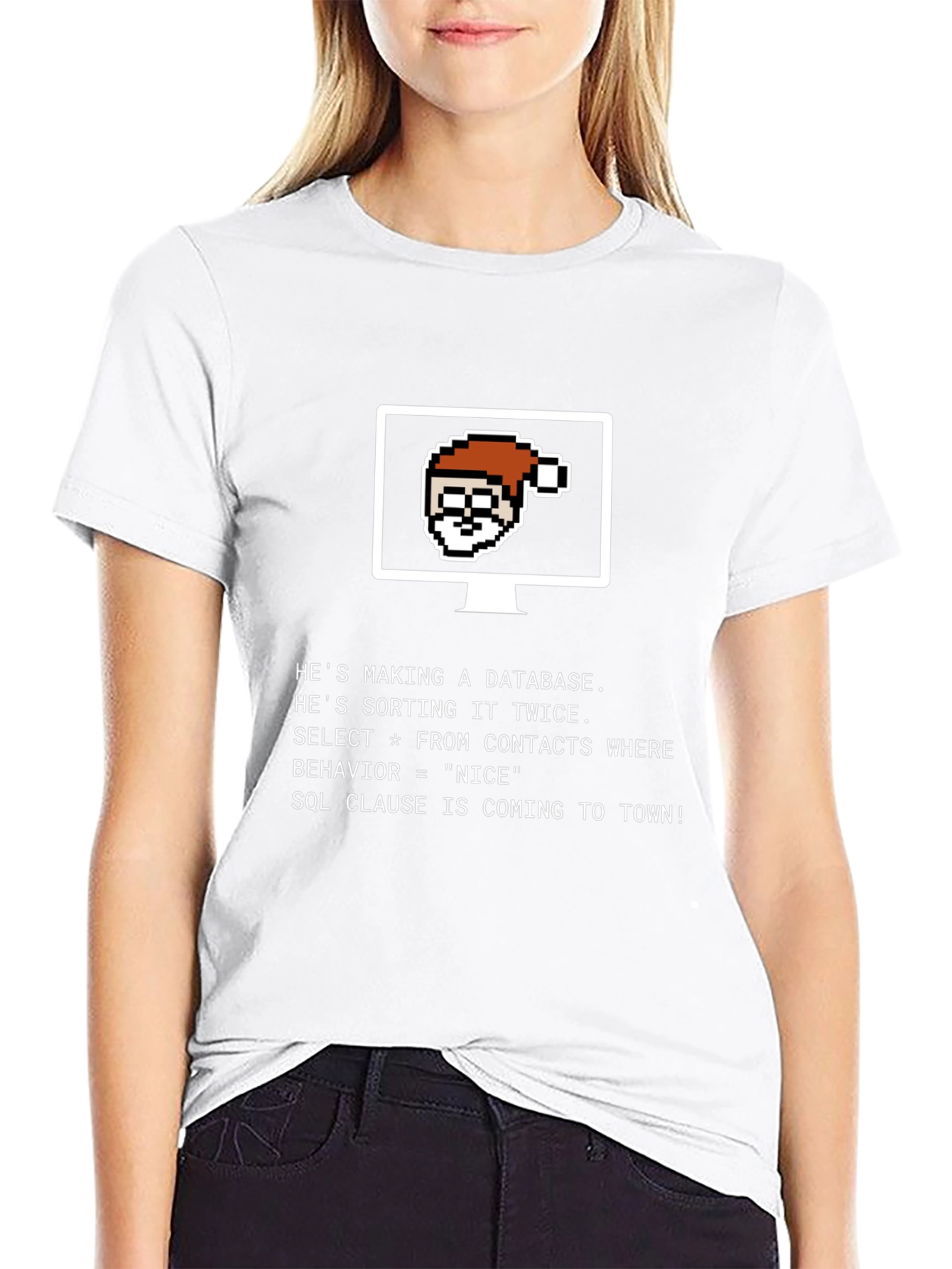 Programmer Santa SQL Christmas T-Shirt