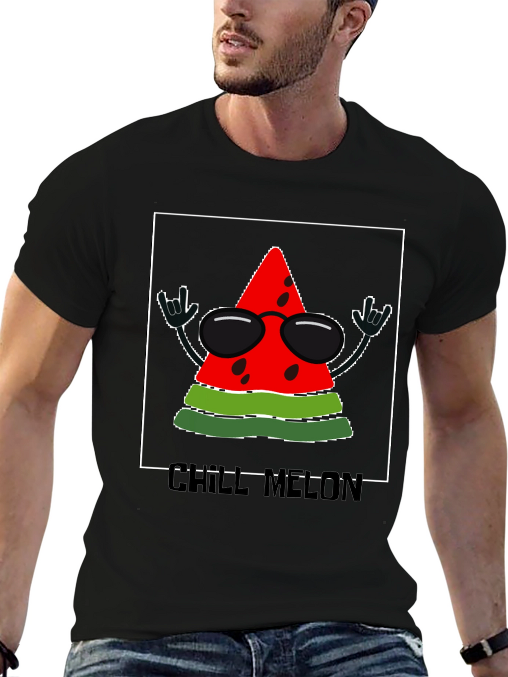 Chill Melon T-Shirt - Rock On Watermelon!
