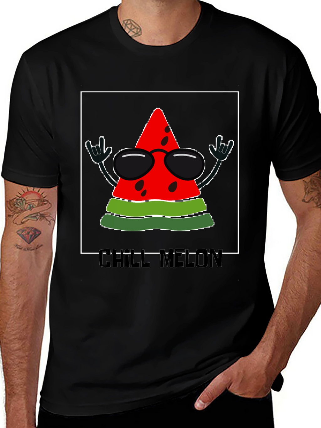 Chill Melon T-Shirt - Rock On Watermelon!