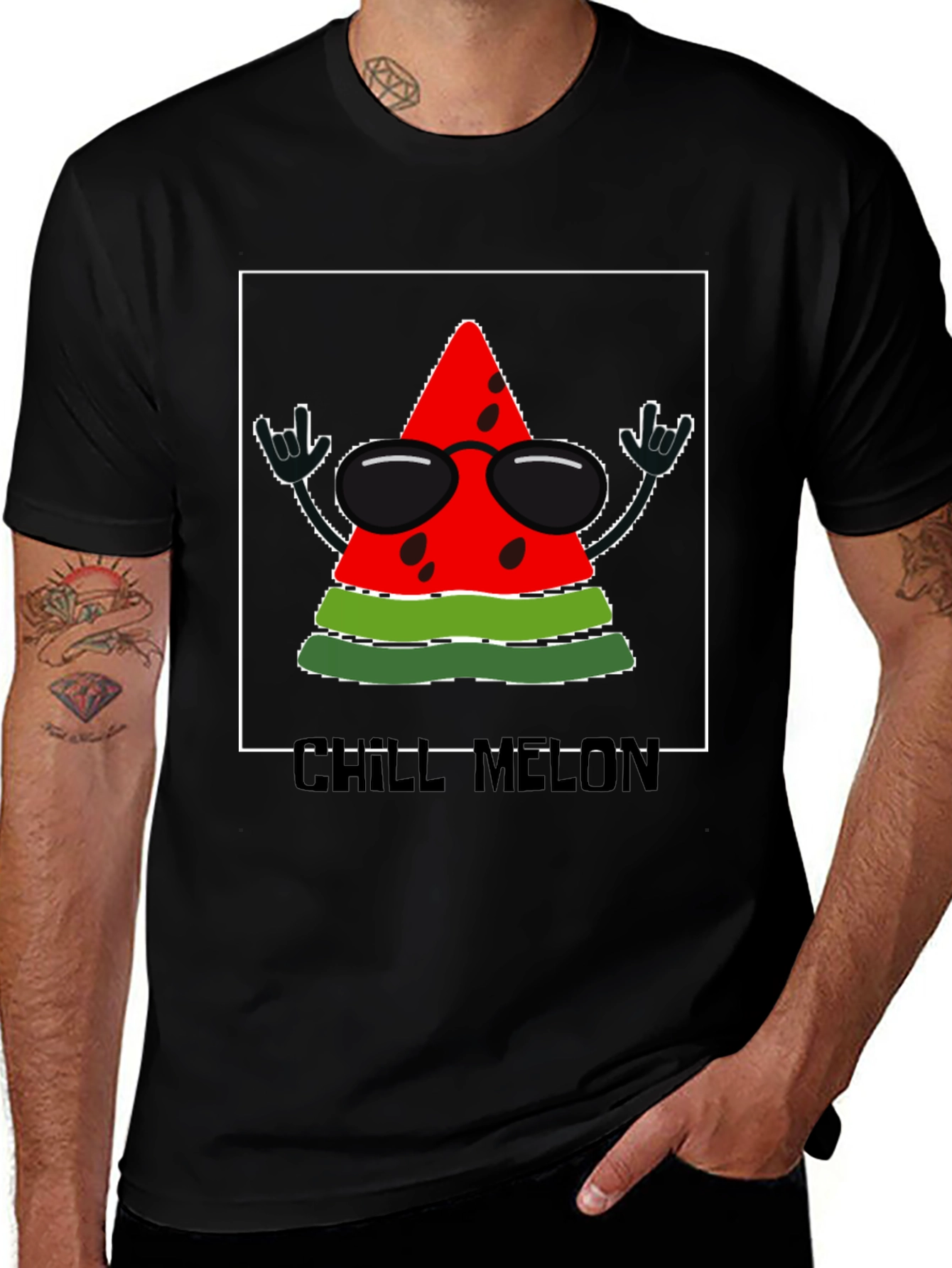 Chill Melon T-Shirt - Rock On Watermelon!