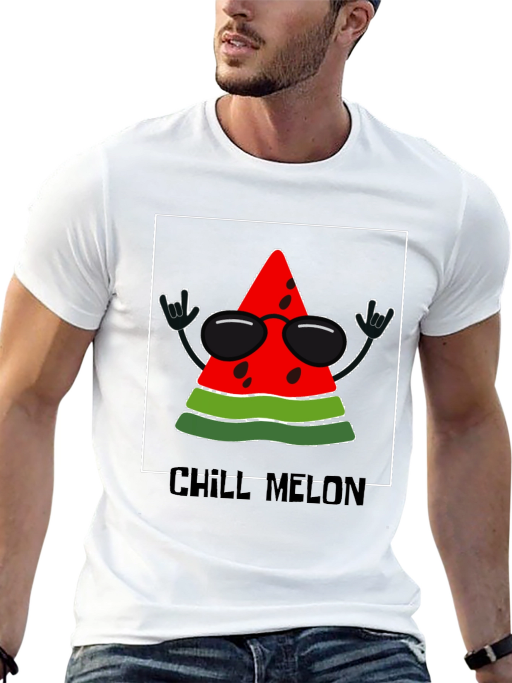 Chill Melon T-Shirt - Rock On Watermelon!