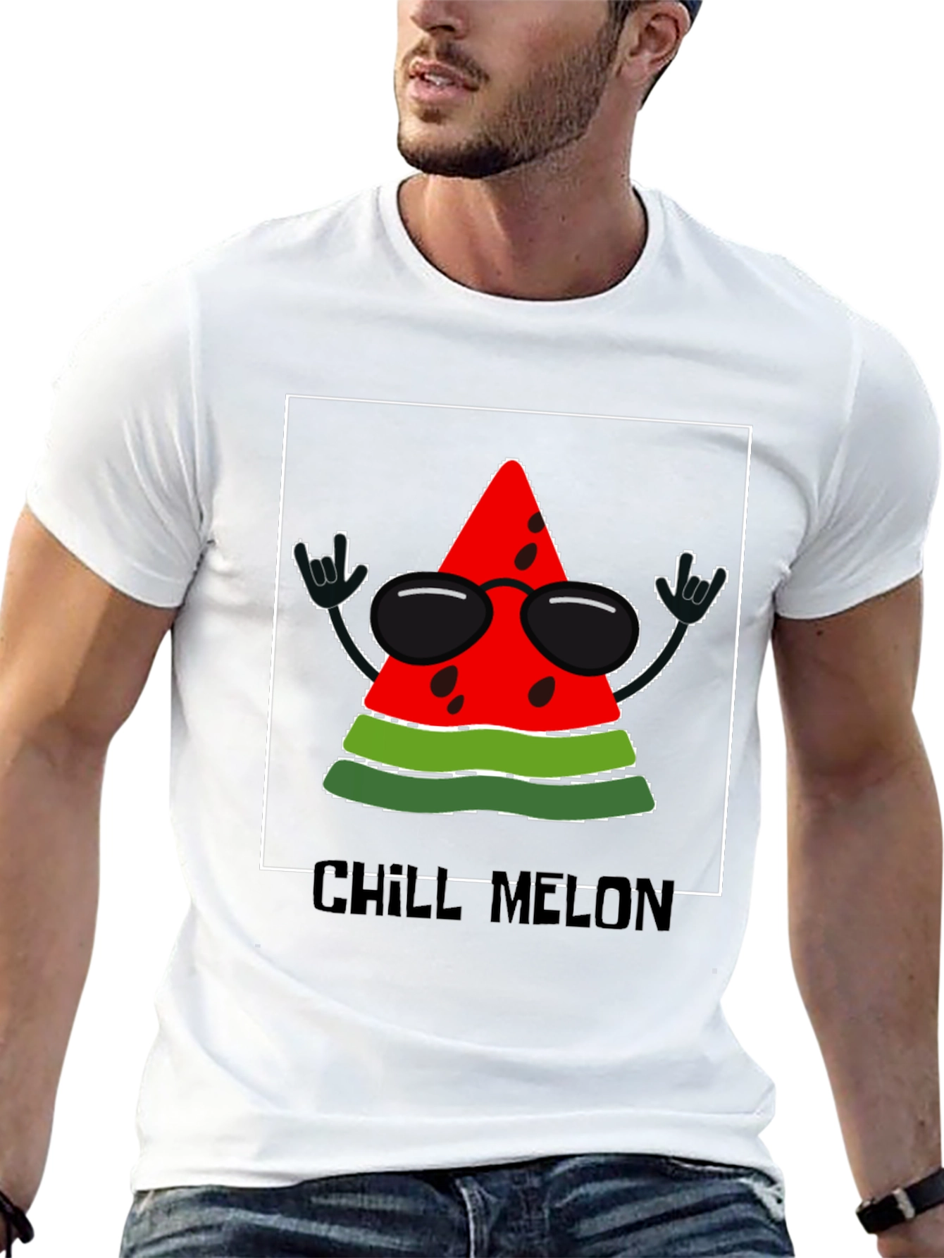Chill Melon T-Shirt - Rock On Watermelon!