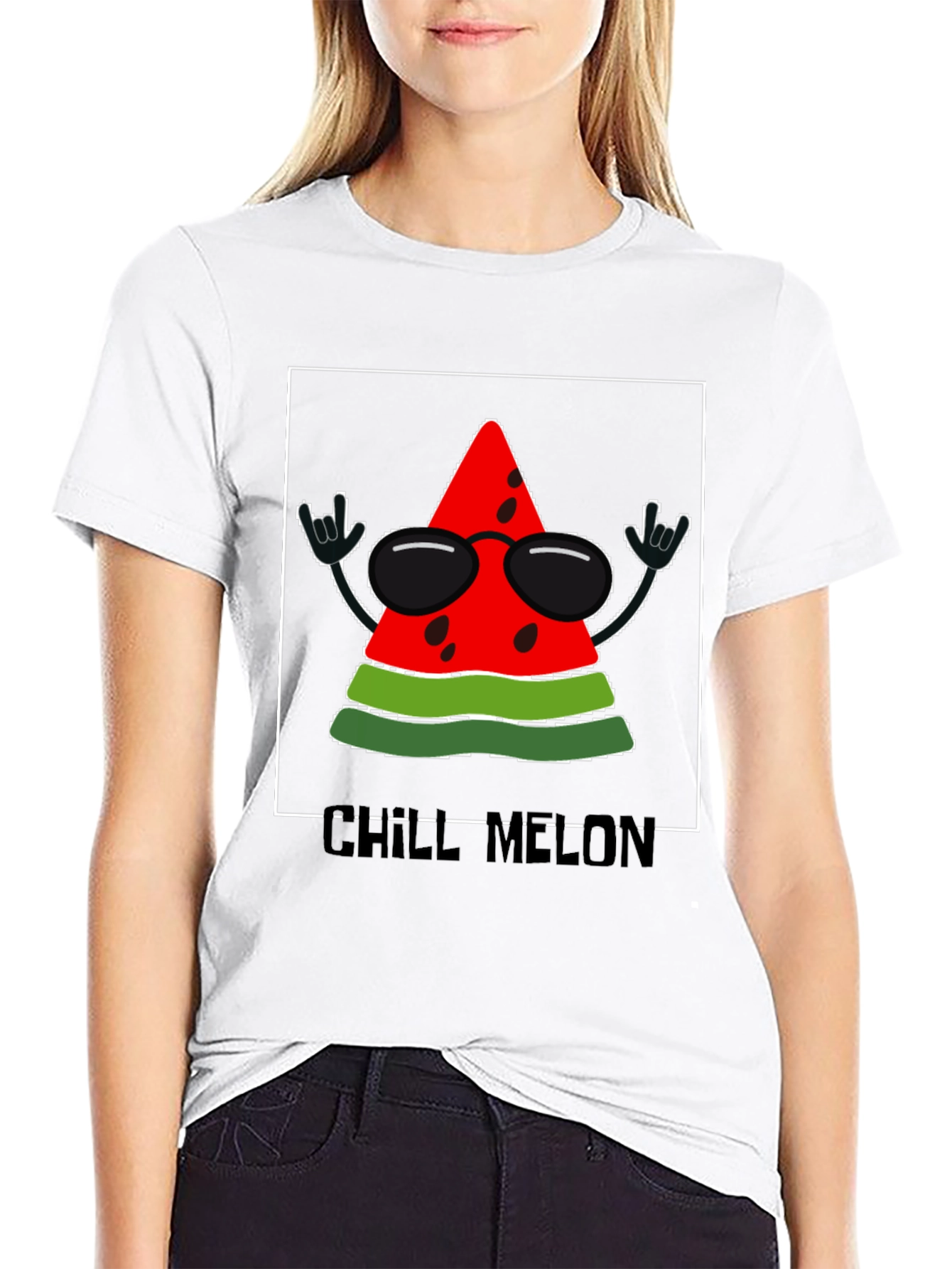 Chill Melon T-Shirt - Rock On Watermelon!