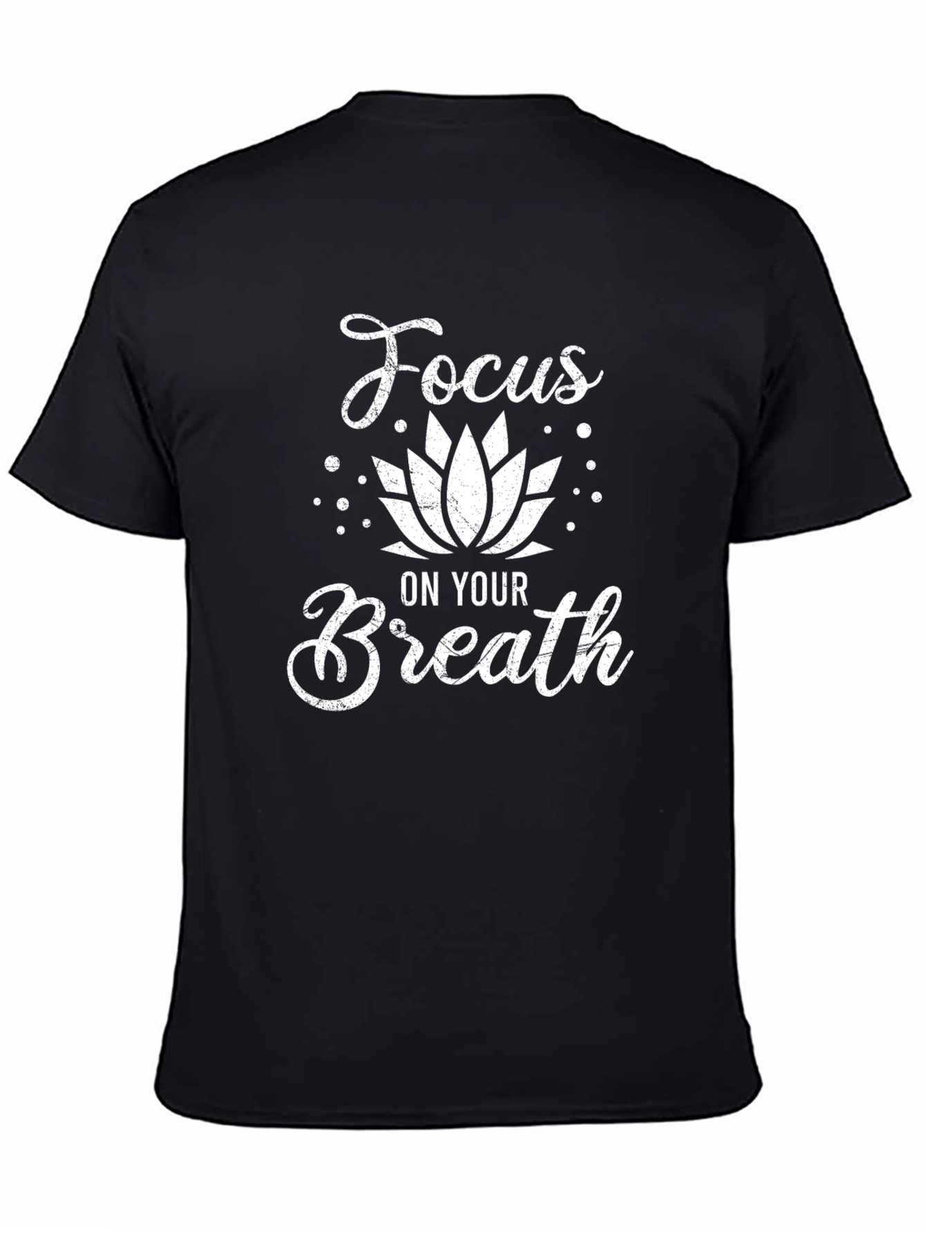 Focus On Your Breath Graphic Tee - Black