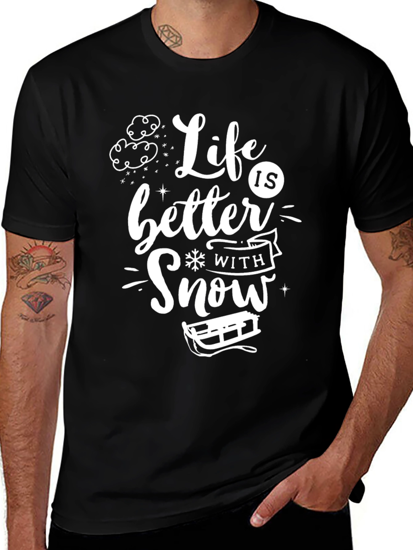 Life is Better With Snow T-Shirt