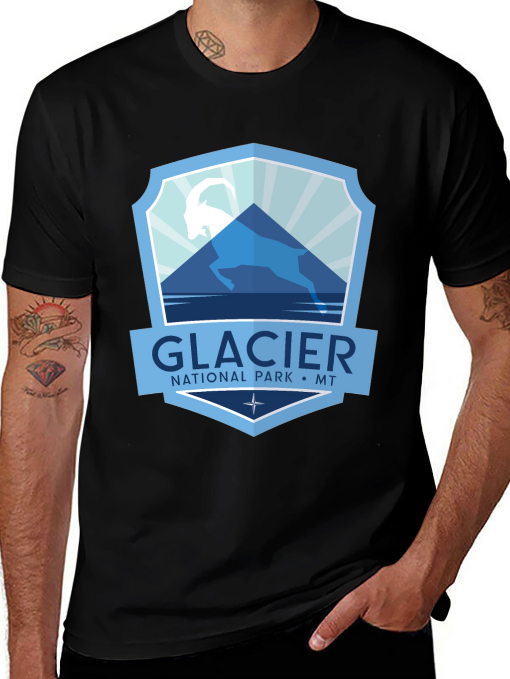 Glacier National Park T-Shirt - Montana Souvenir Tee