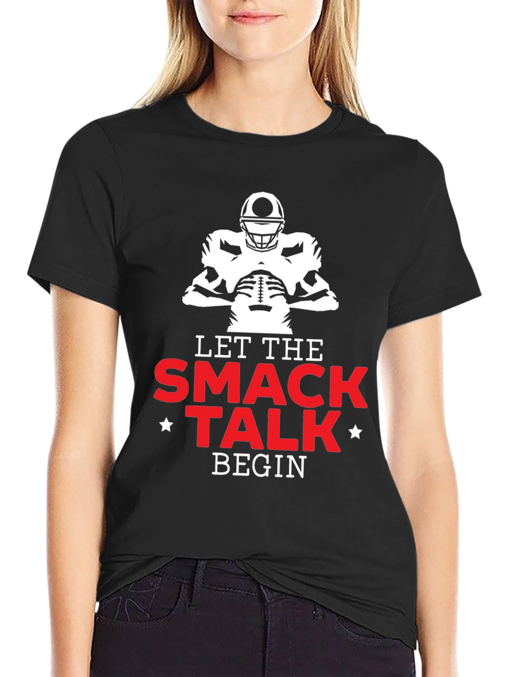 Let The Smack Talk Begin Football T-Shirt
