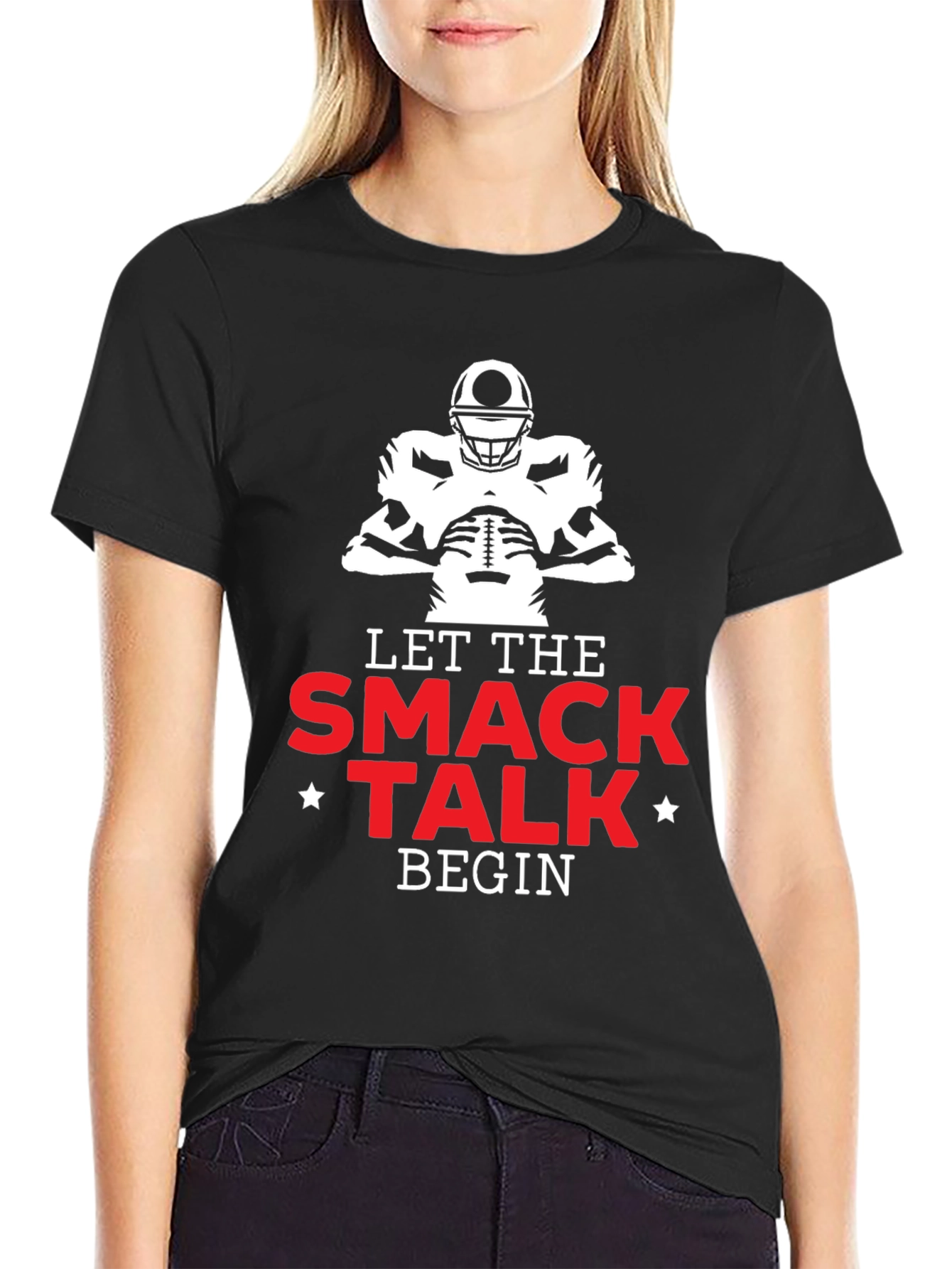Let The Smack Talk Begin Football T-Shirt