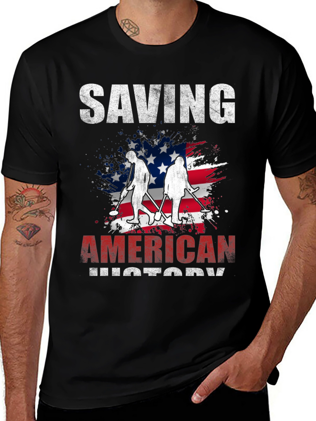 Saving American History Graphic T-Shirt