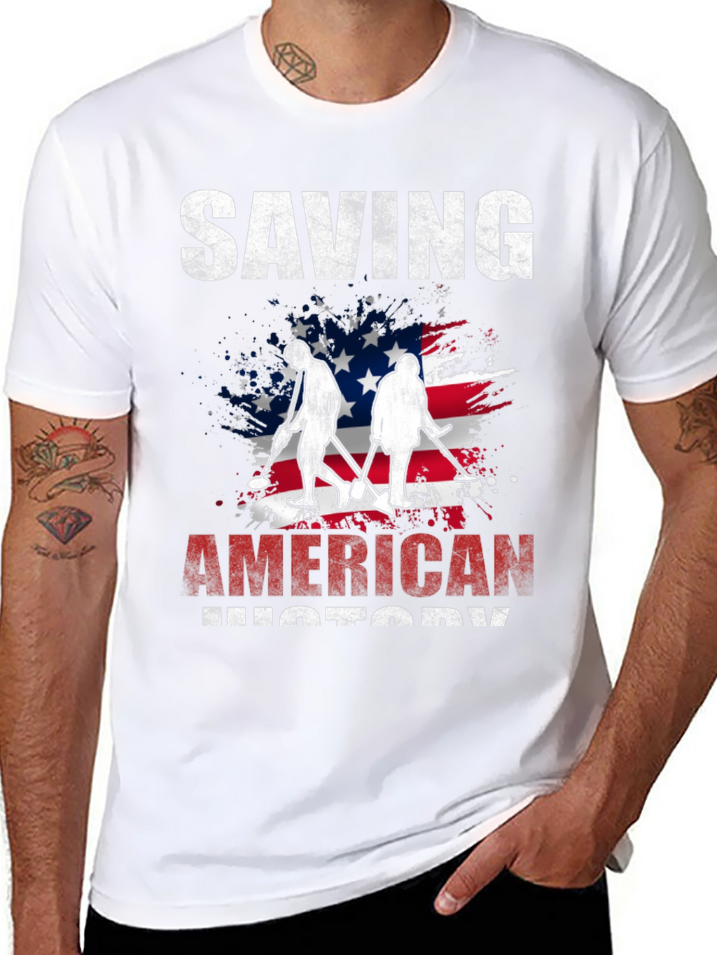 Saving American History Graphic T-Shirt