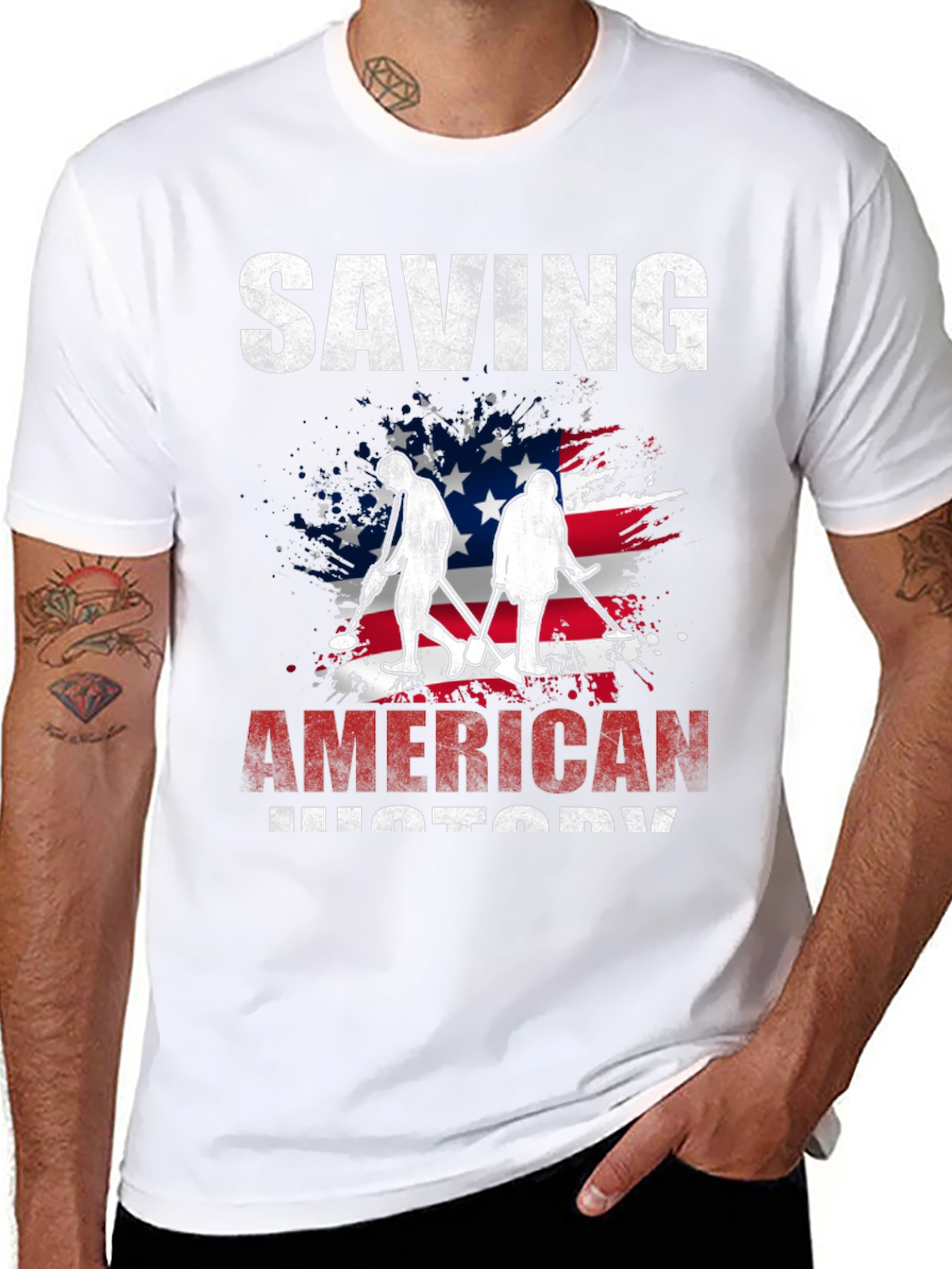 Saving American History Graphic T-Shirt
