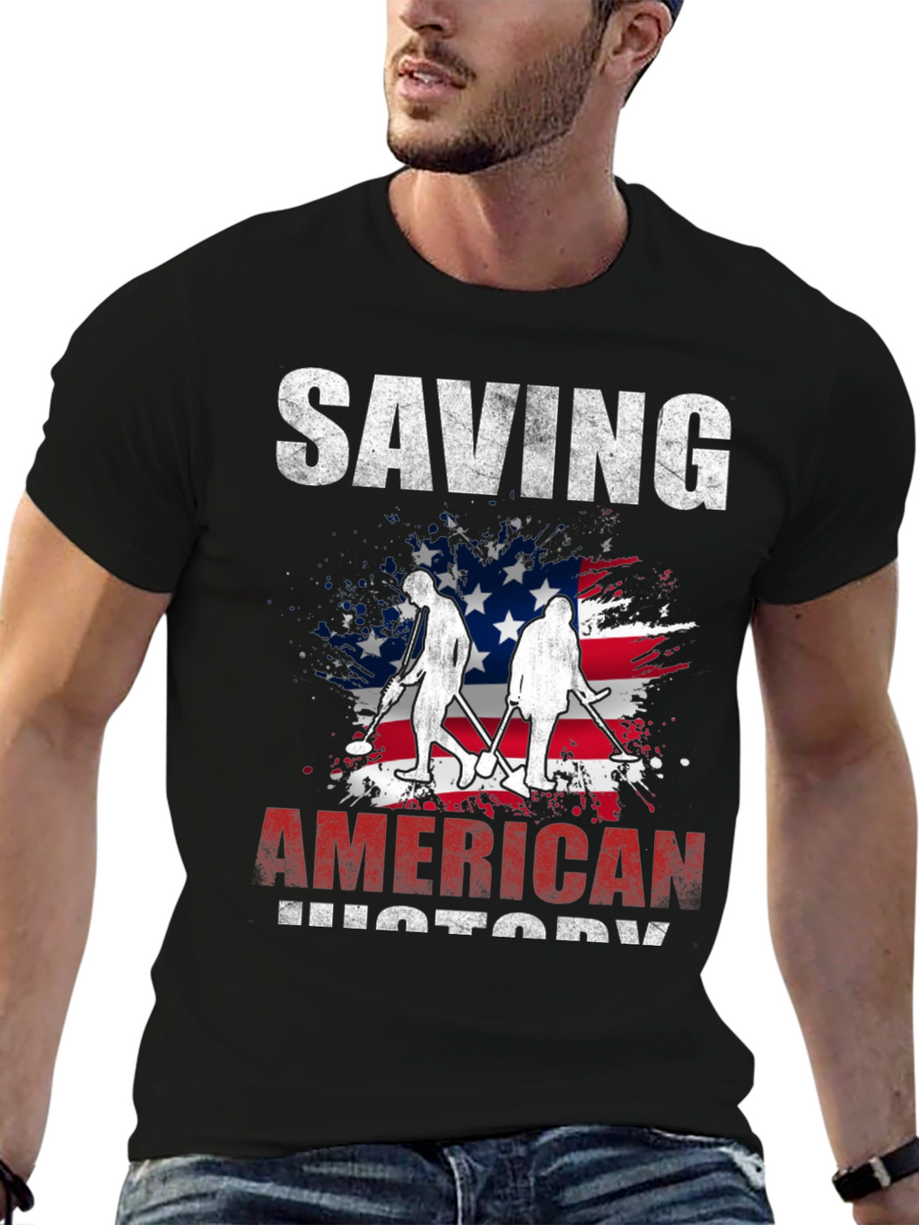 Saving American History Graphic T-Shirt