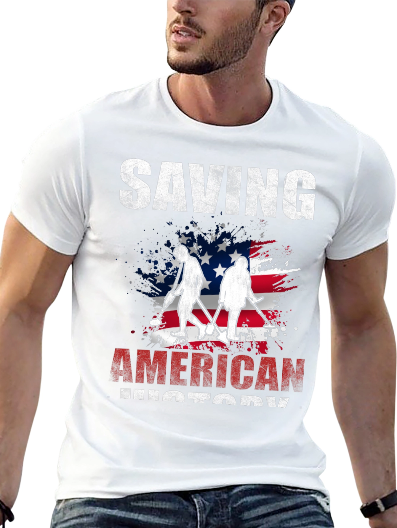 Saving American History Graphic T-Shirt
