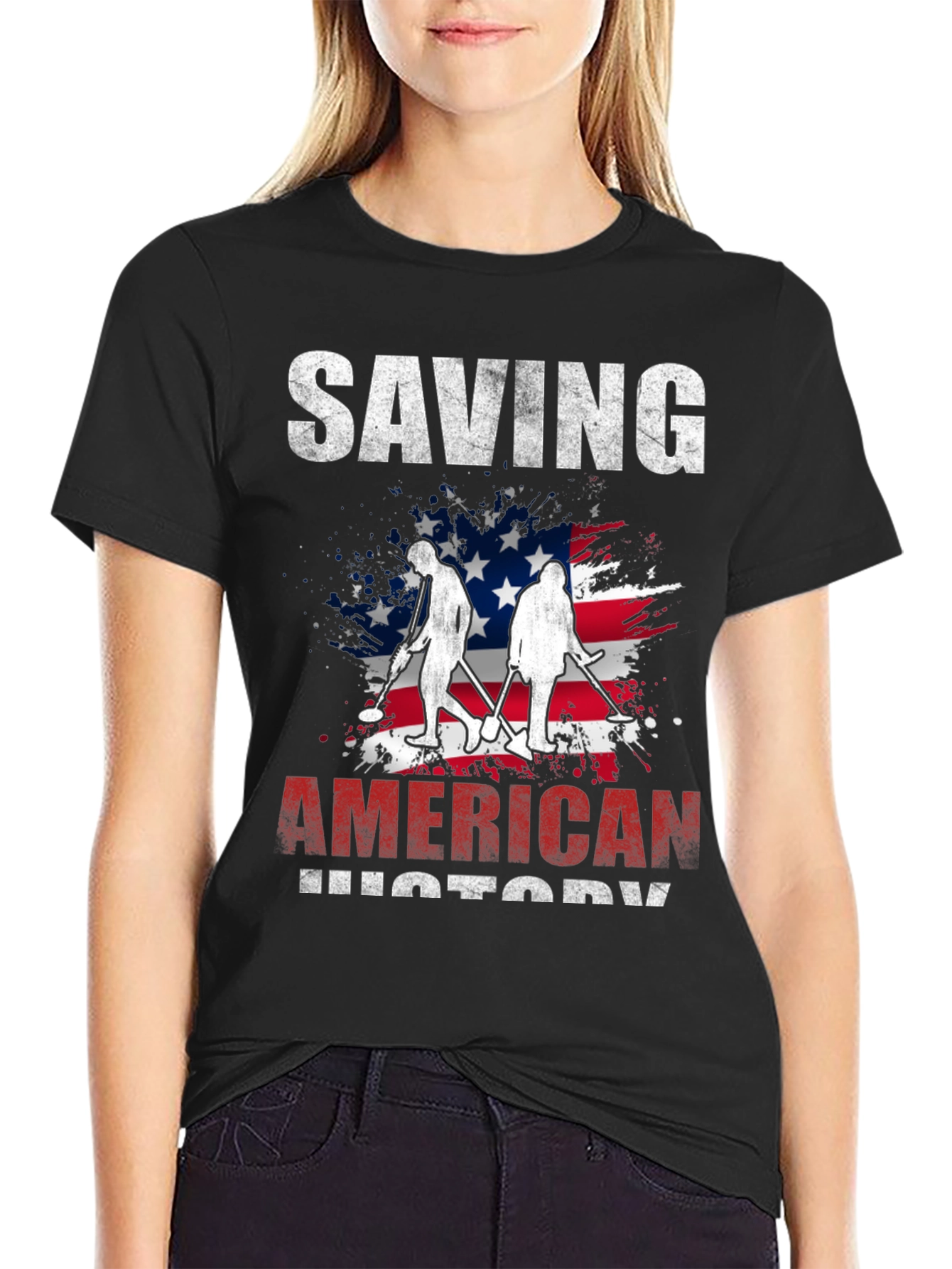 Saving American History Graphic T-Shirt