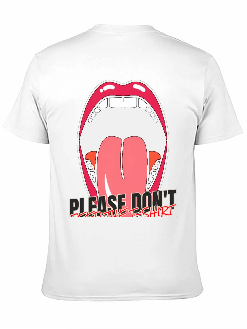 Open Mouth Graphic Tee - Please Dont
