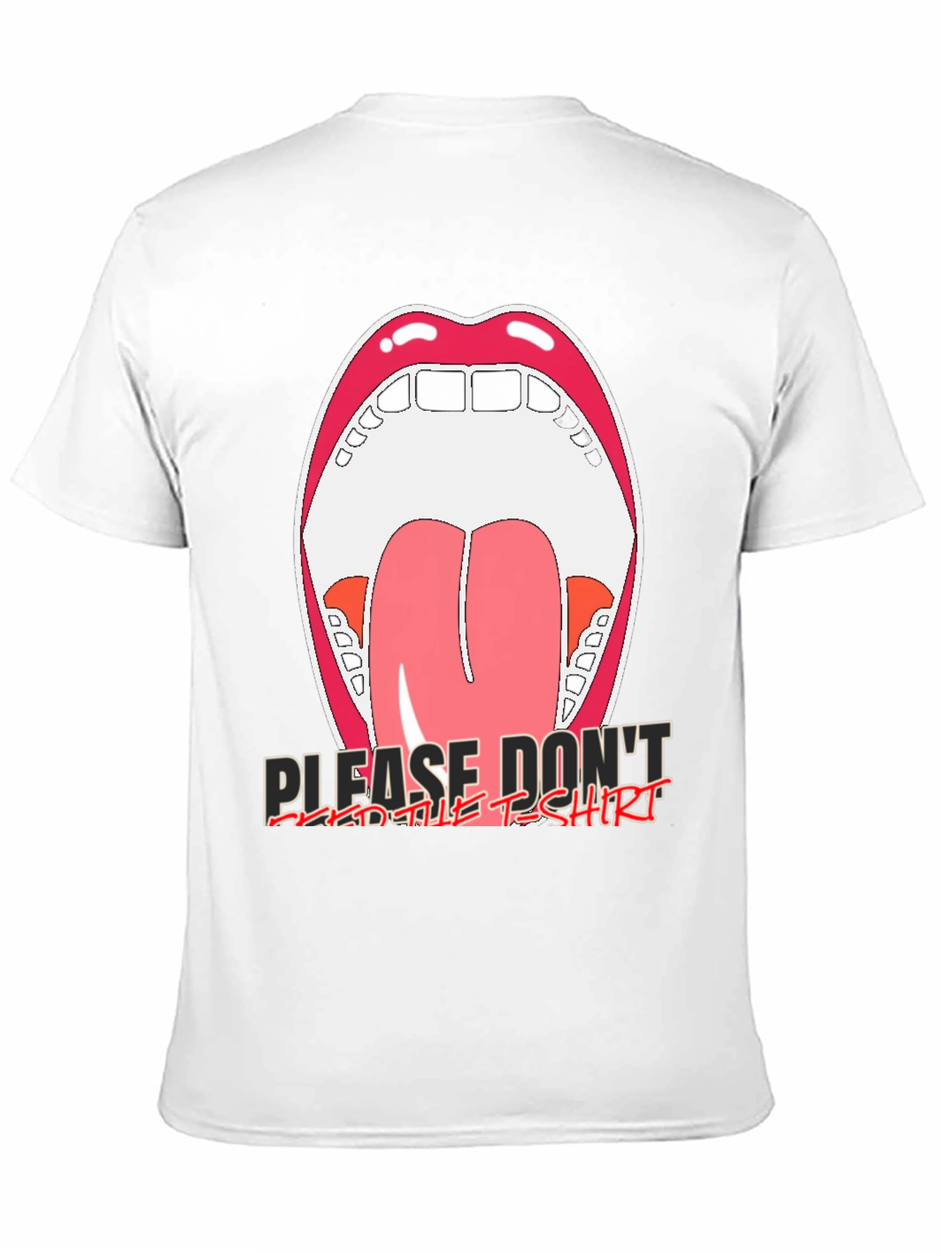 Open Mouth Graphic Tee - Please Dont