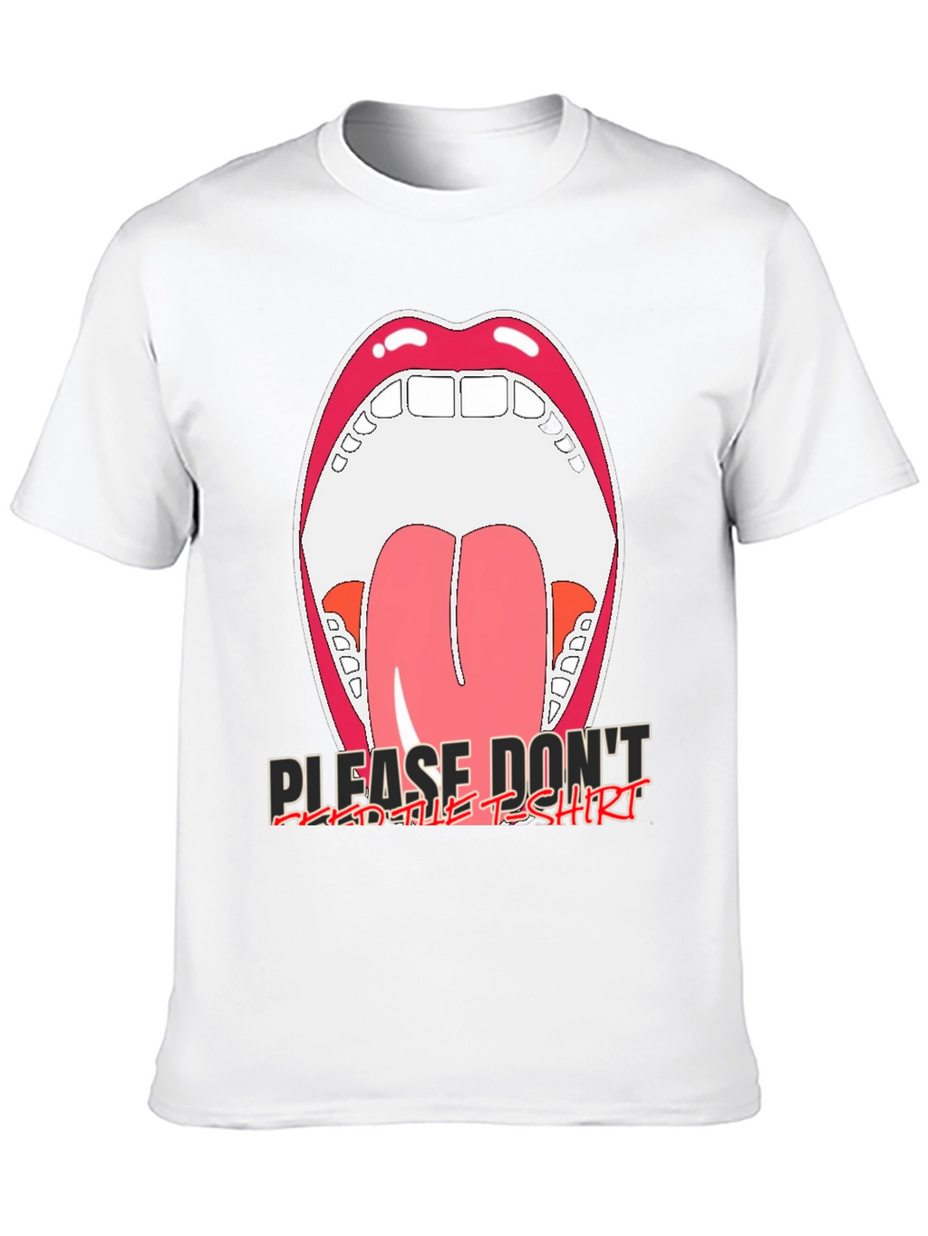 Open Mouth Graphic Tee - Please Dont