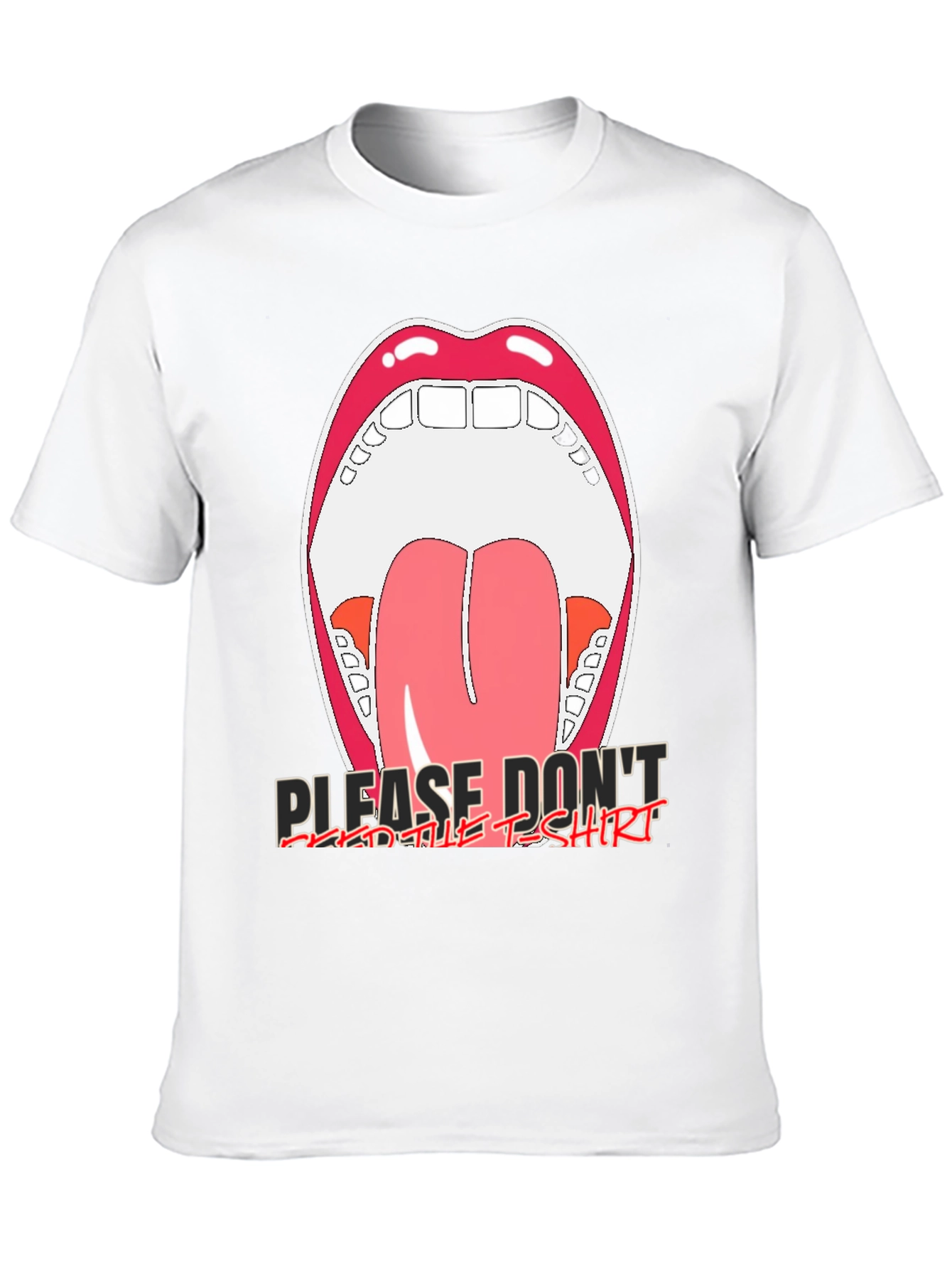 Open Mouth Graphic Tee - Please Dont