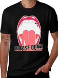 Open Mouth Graphic Tee - Please Dont