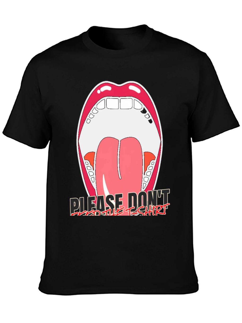 Open Mouth Graphic Tee - Please Dont