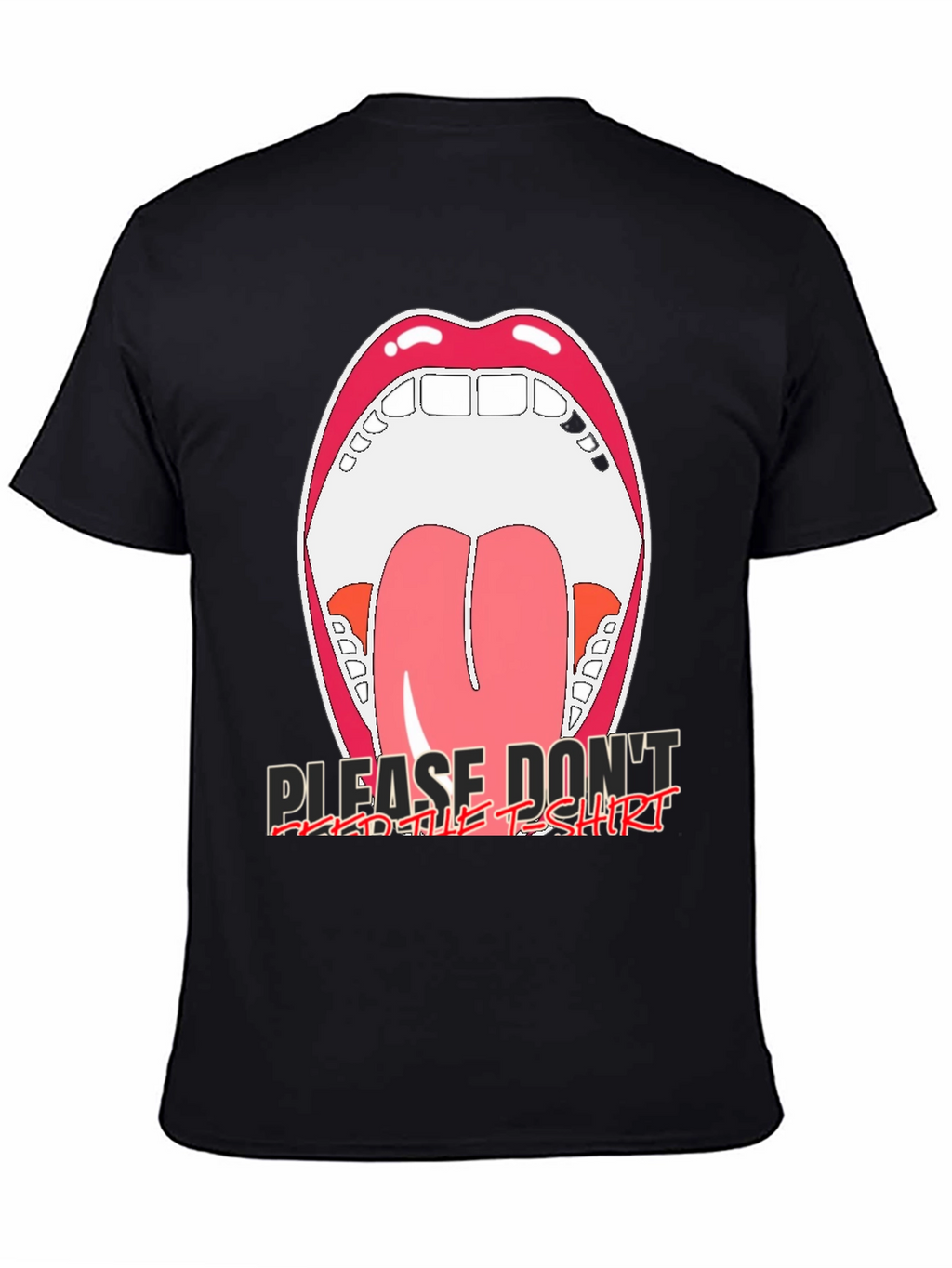 Open Mouth Graphic Tee - Please Dont