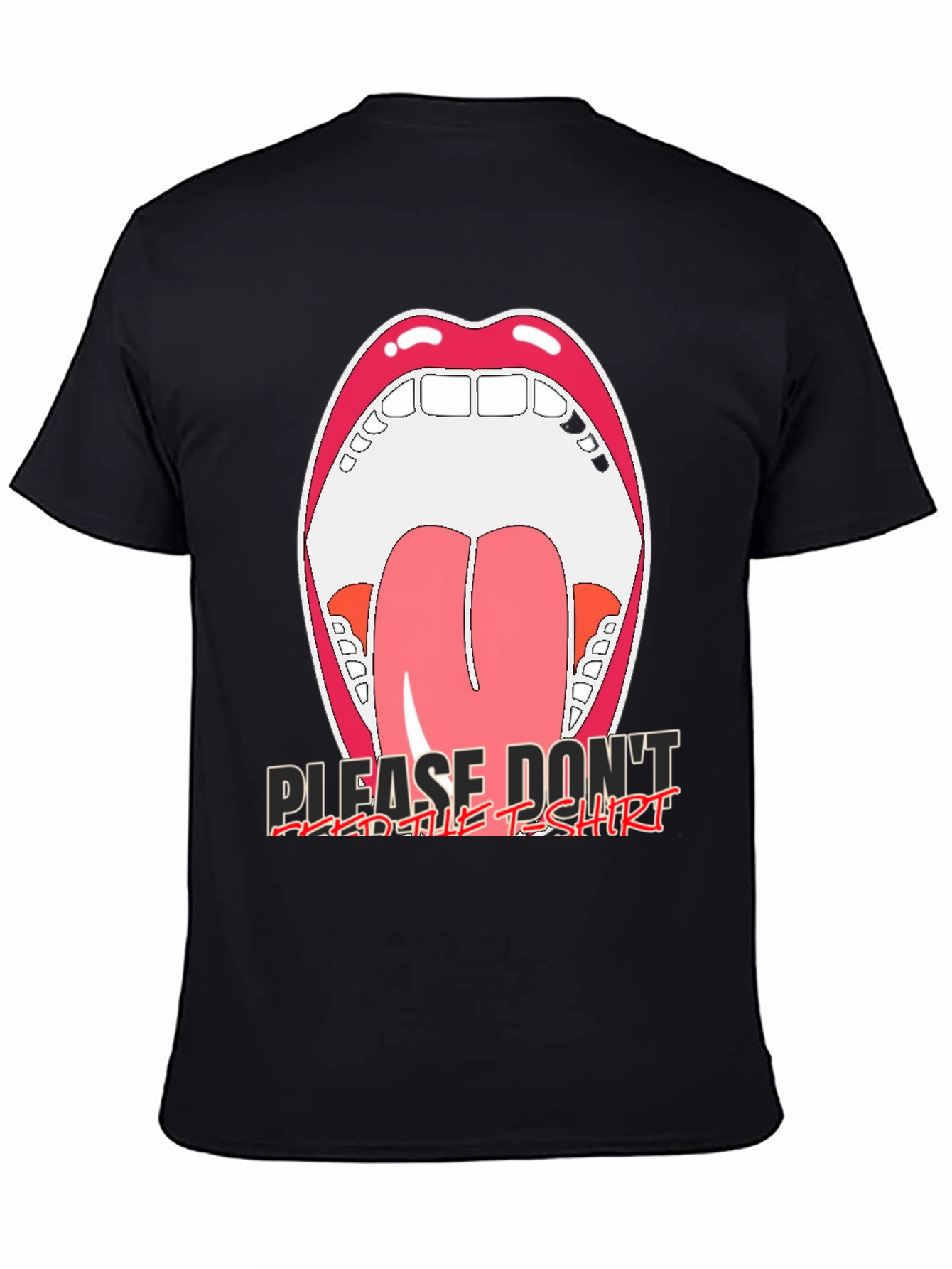 Open Mouth Graphic Tee - Please Dont