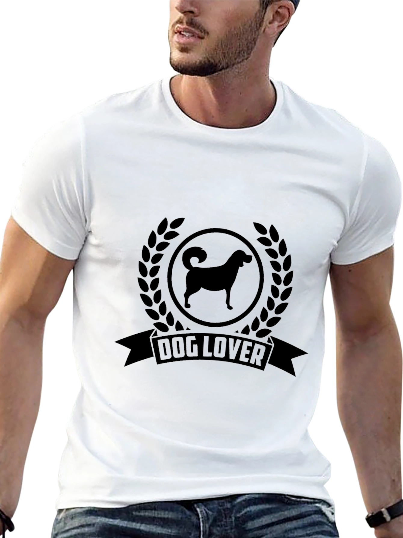 Dog Lover Graphic Tee - Black