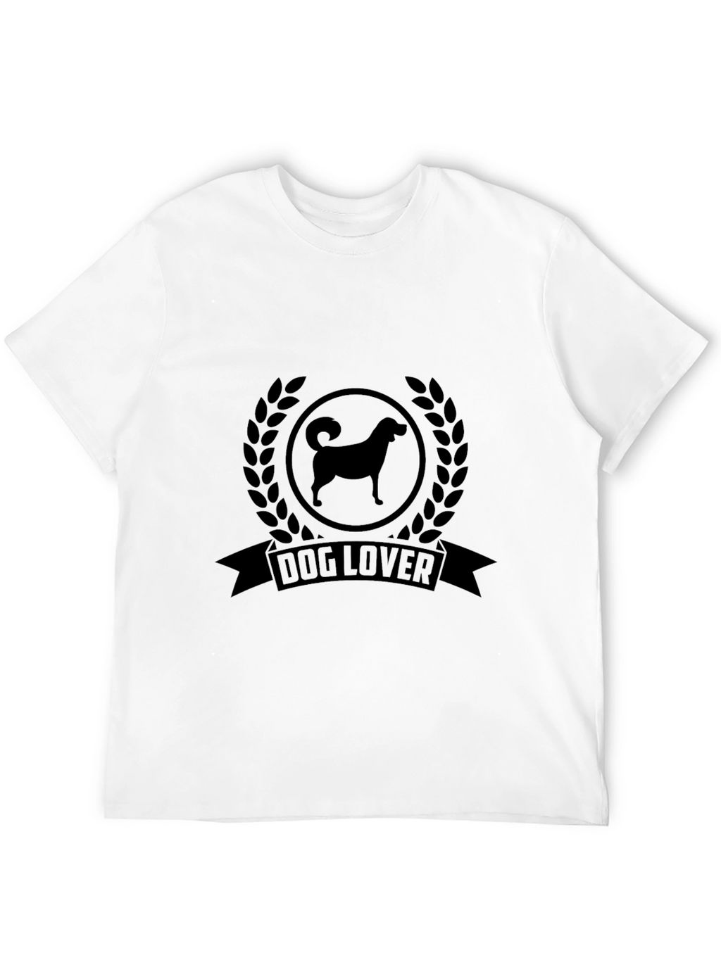 Dog Lover Graphic Tee - Black