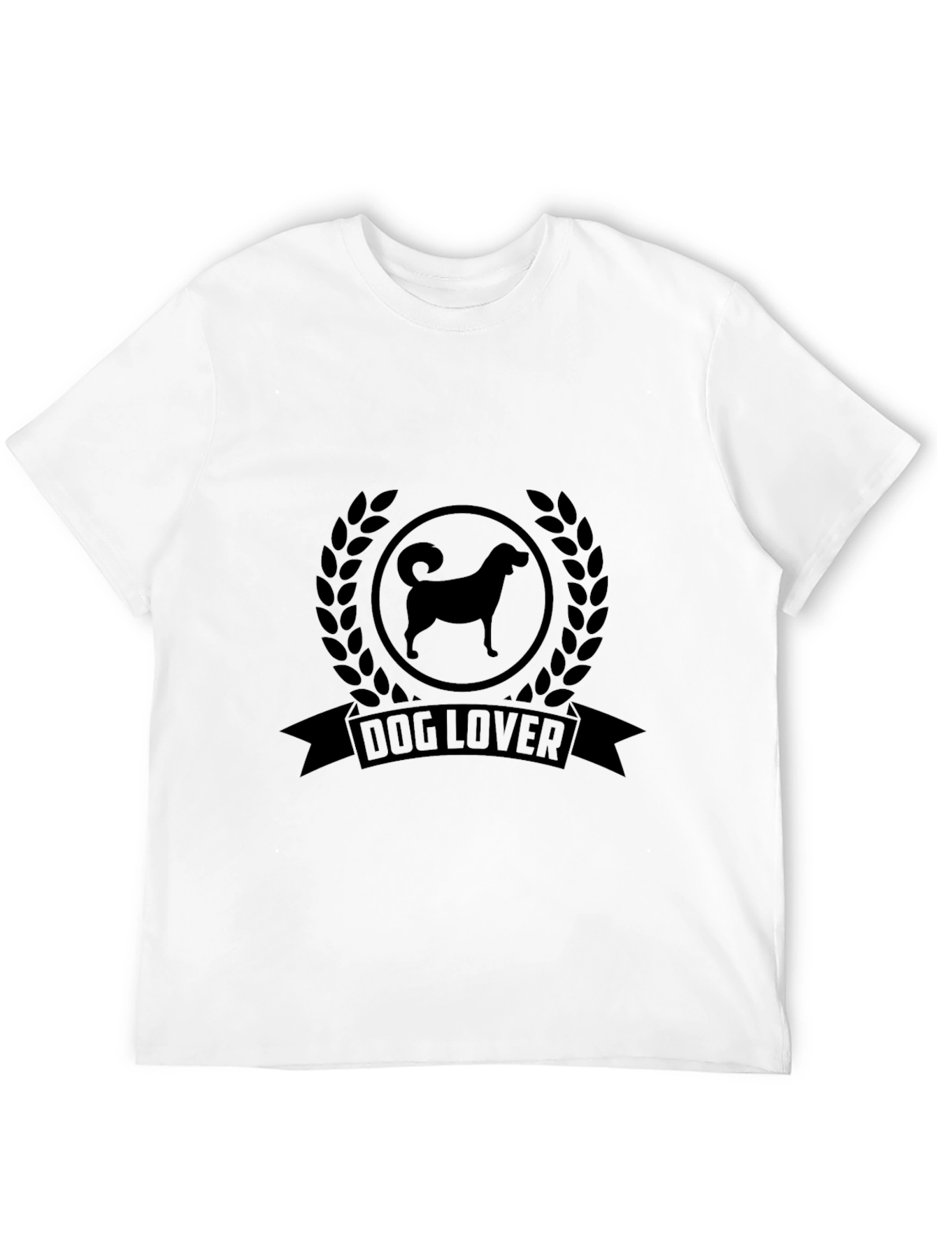 Dog Lover Graphic Tee - Black
