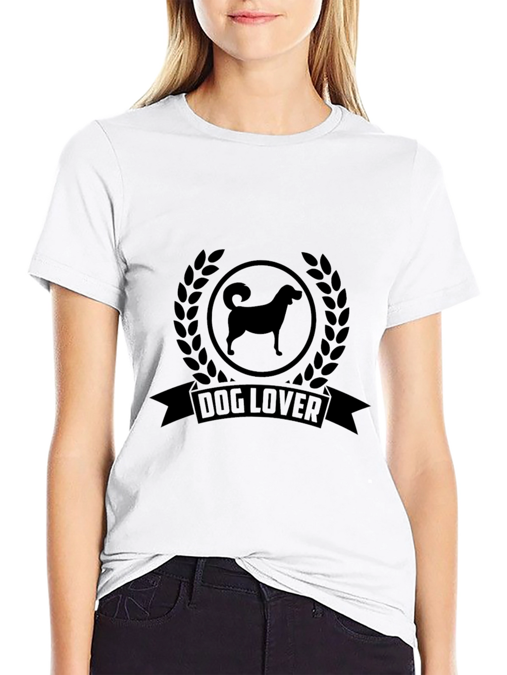 Dog Lover Graphic Tee - Black