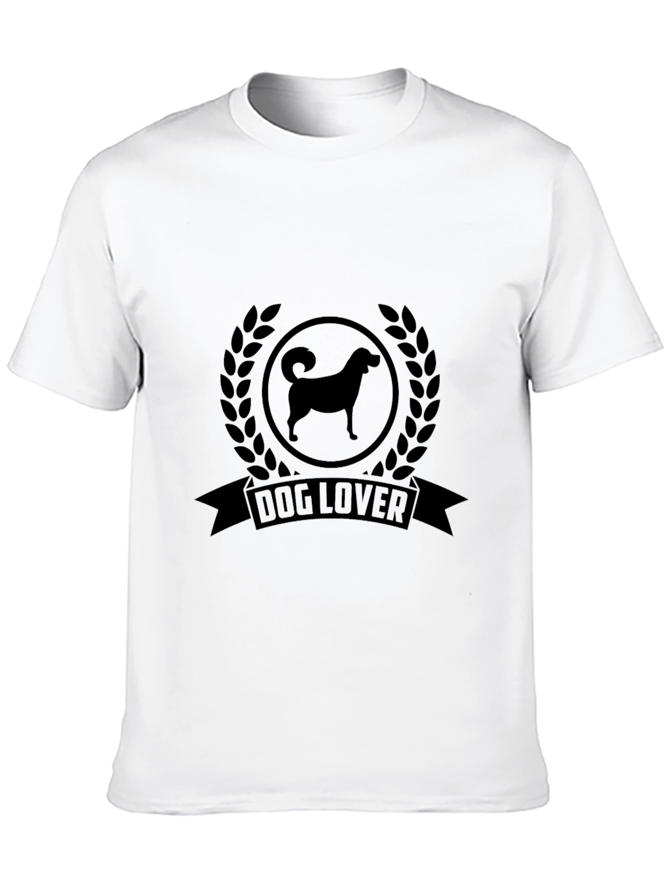 Dog Lover Graphic Tee - Black