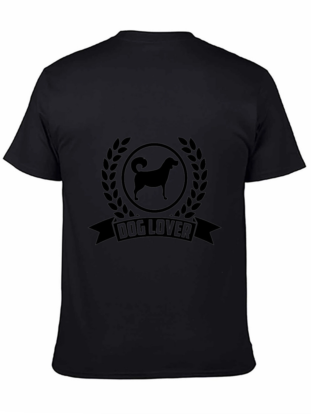 Dog Lover Graphic Tee - Black