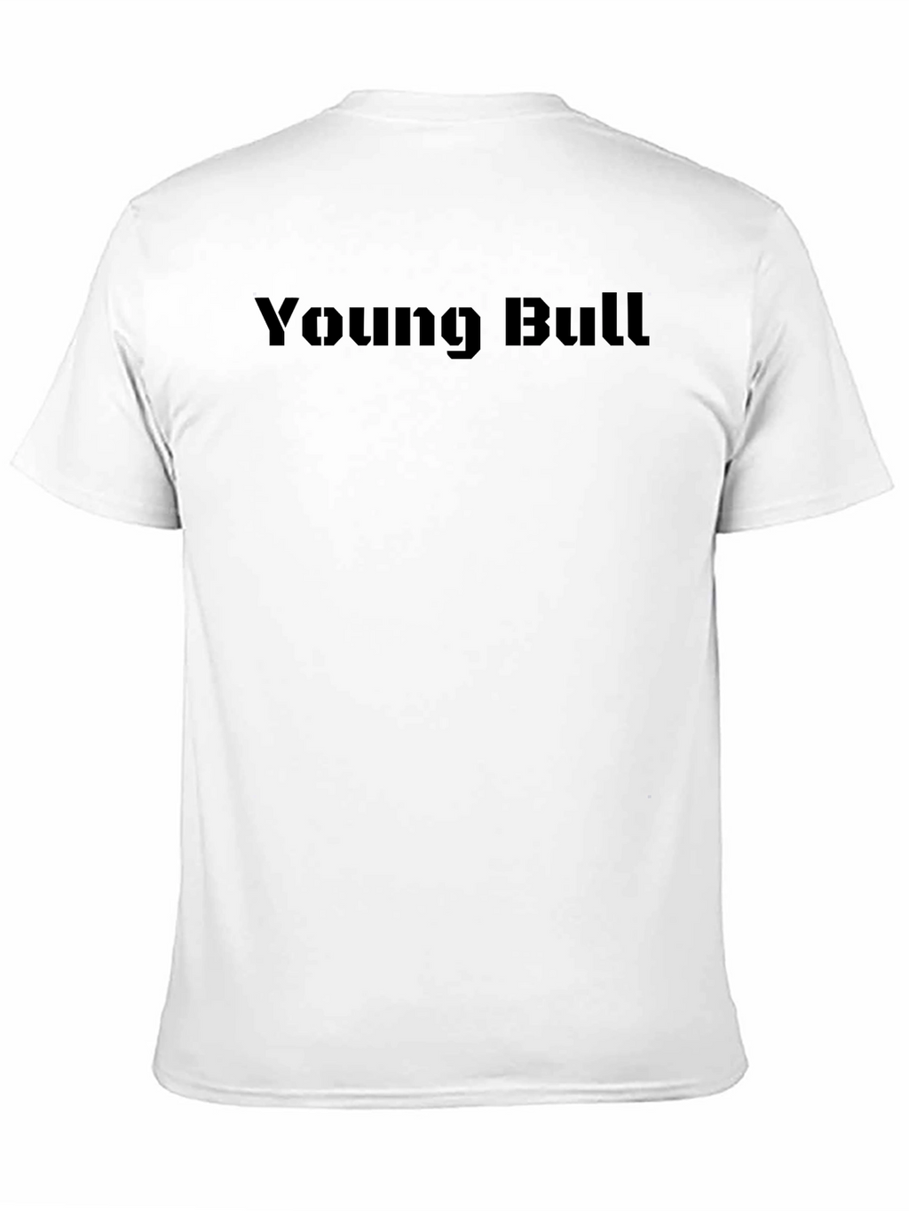 Young Bull Graphic Tee - Black Crew Neck