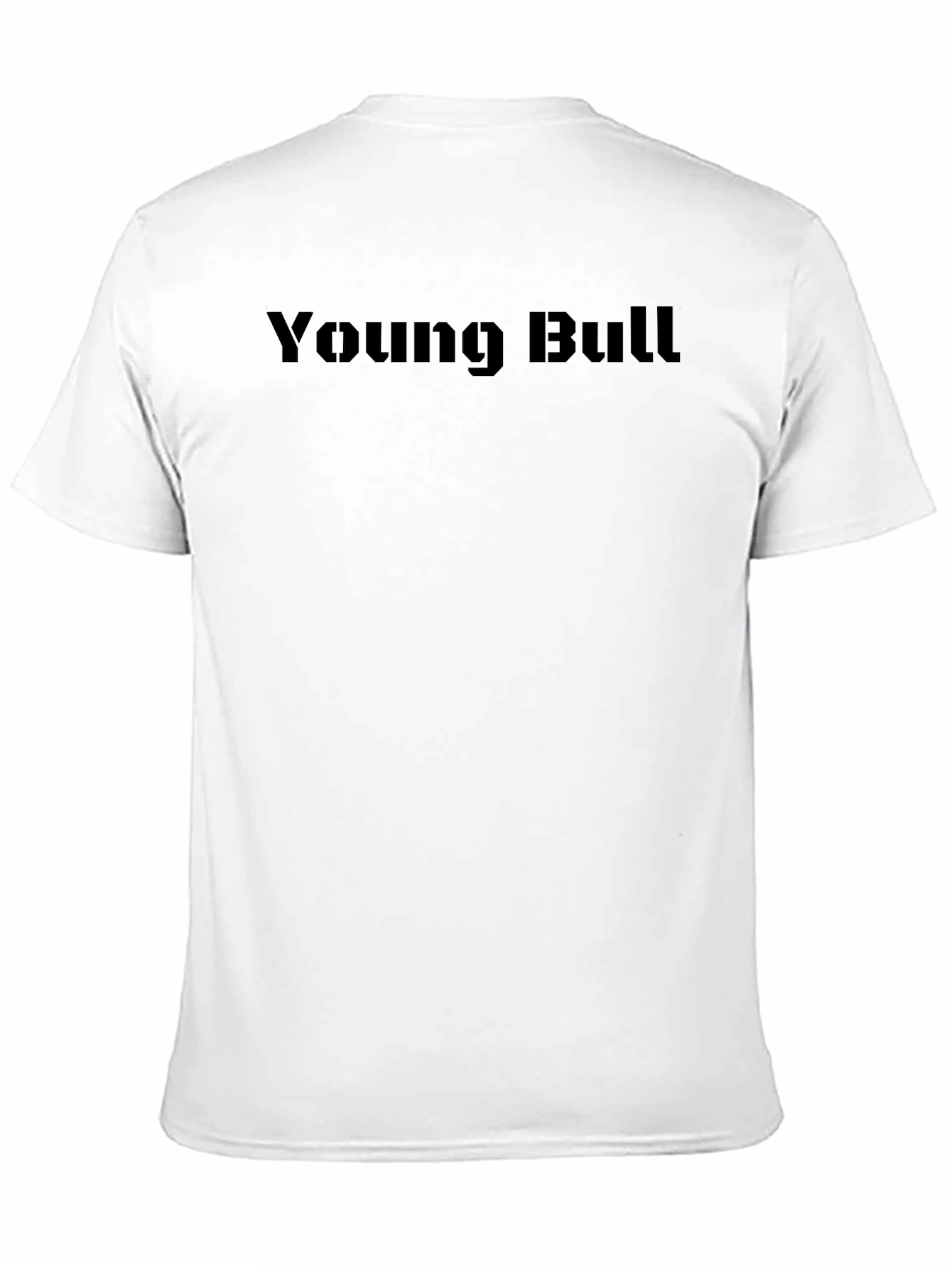 Young Bull Graphic Tee - Black Crew Neck
