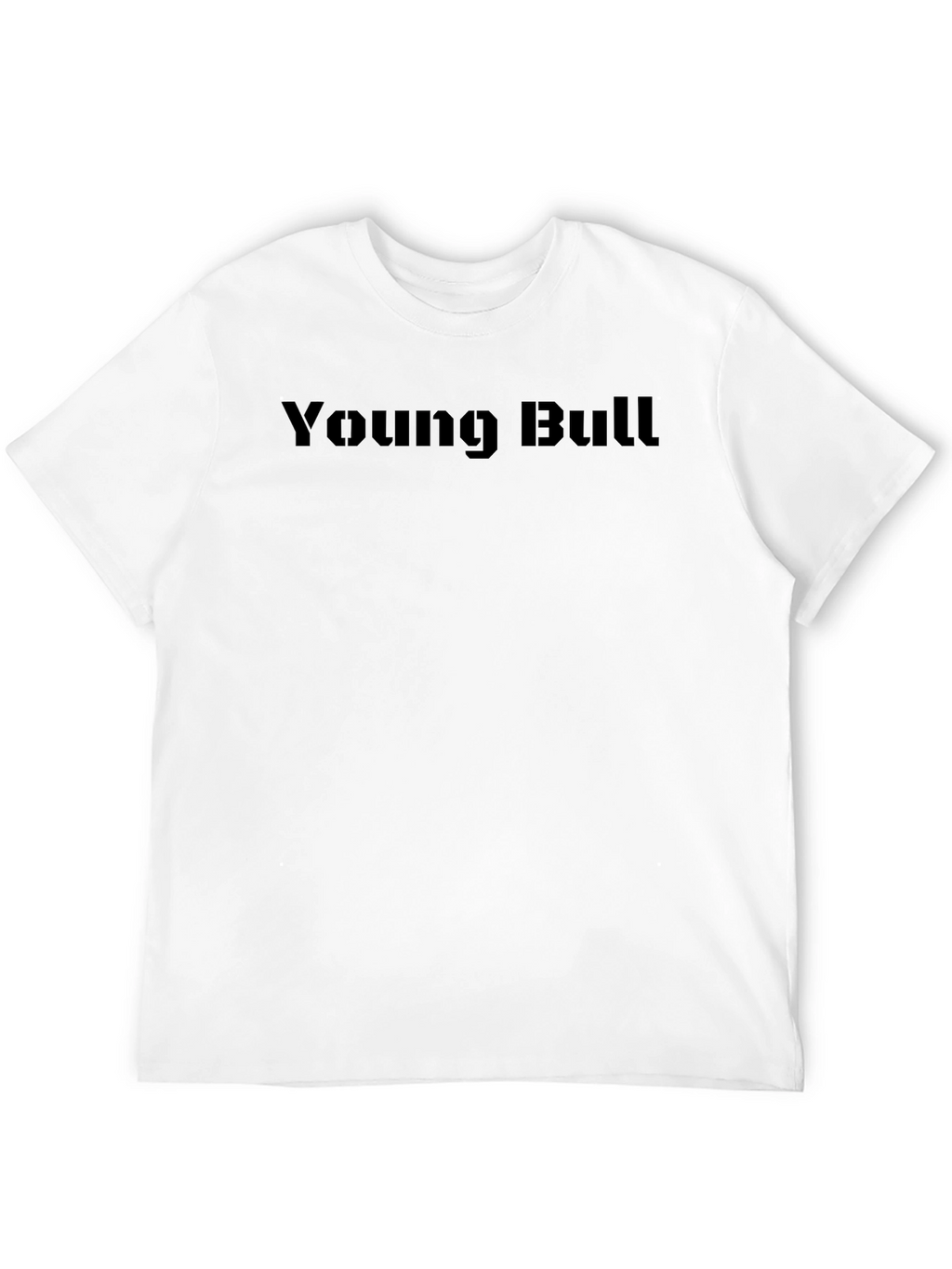 Young Bull Graphic Tee - Black Crew Neck
