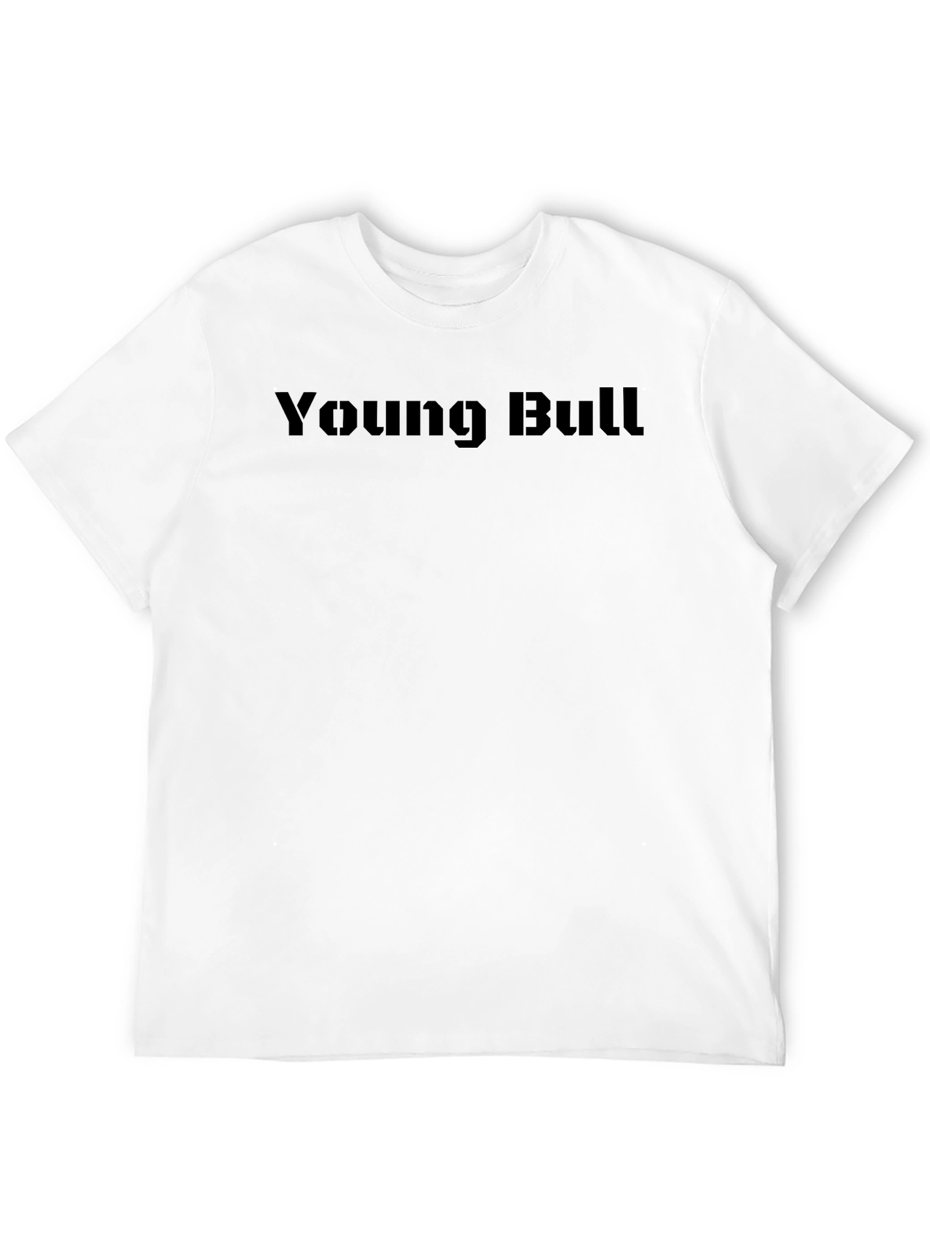 Young Bull Graphic Tee - Black Crew Neck