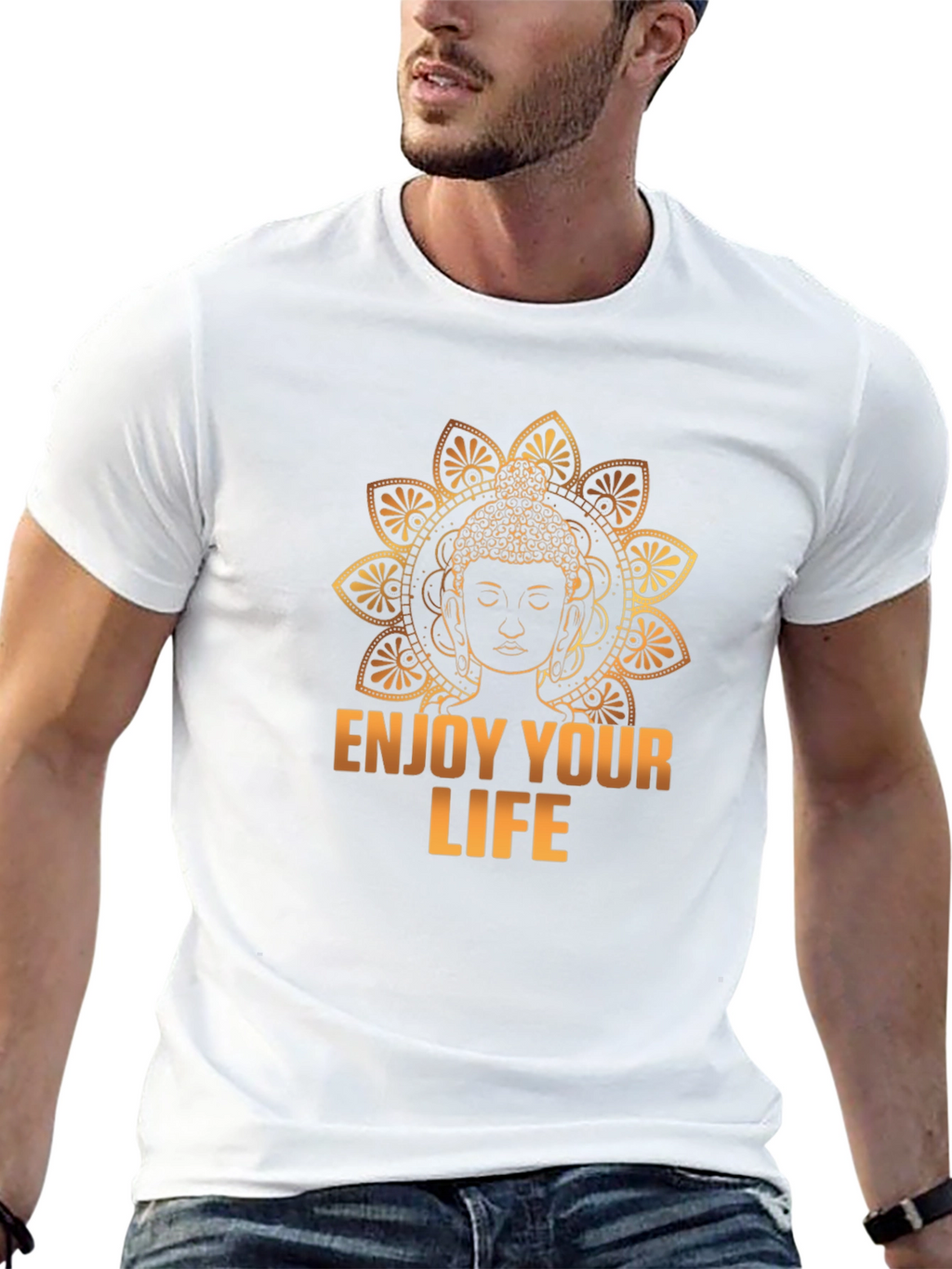 Buddha Enjoy Your Life Graphic T-Shirt