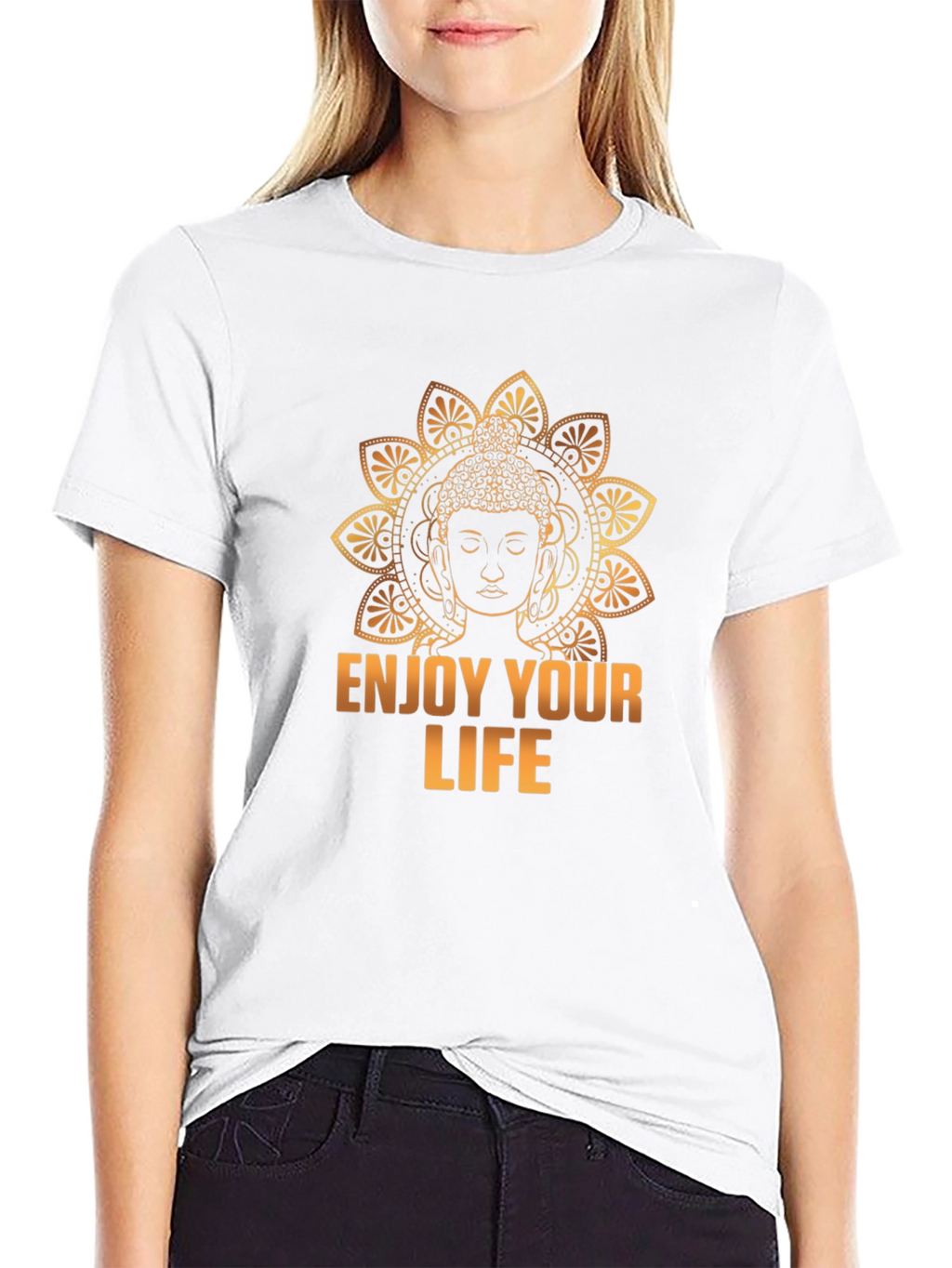 Buddha Enjoy Your Life Graphic T-Shirt
